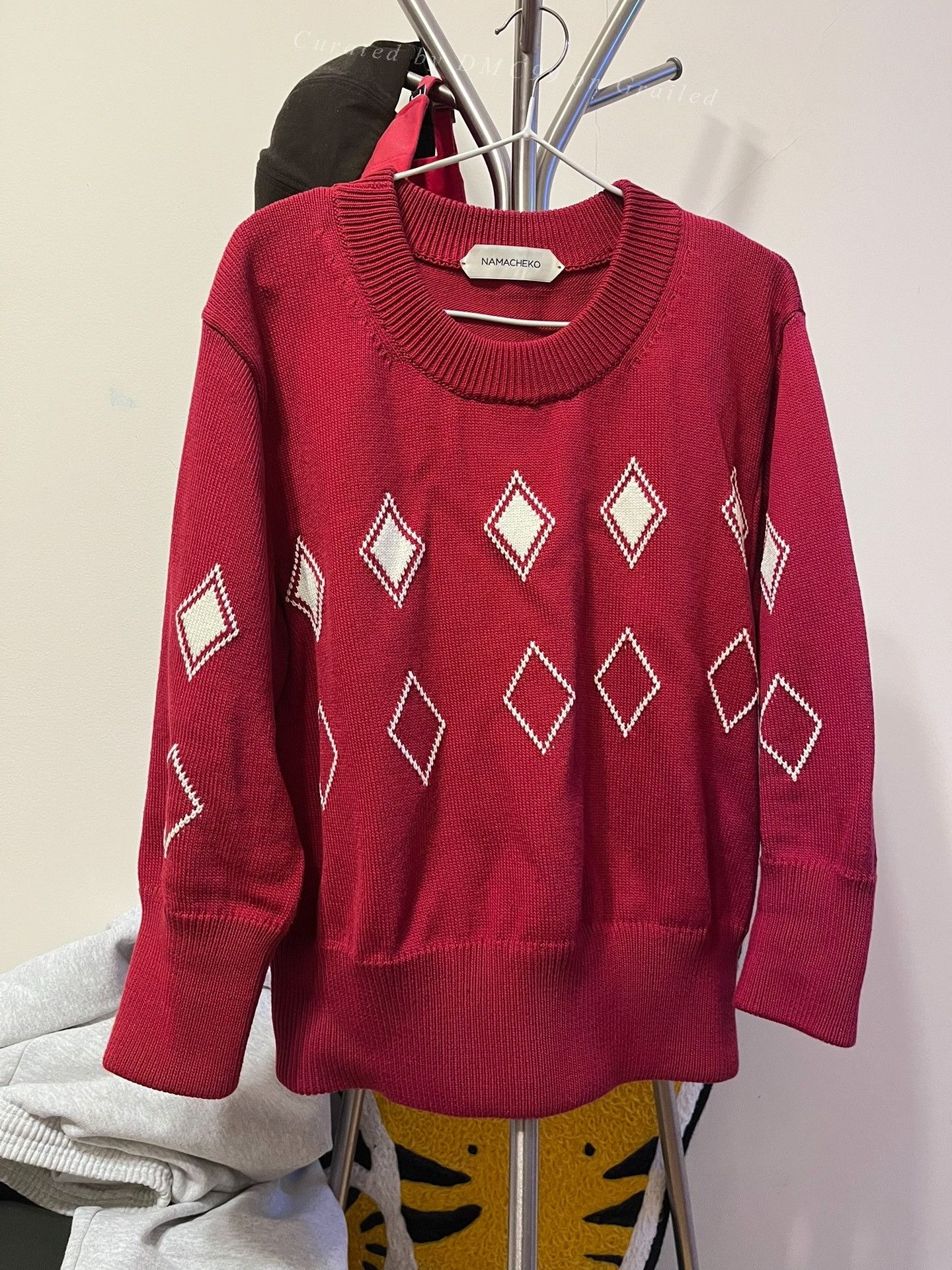 Namacheko NAMACHEKO Red Diamond Short Sweater Size M / US 6-8 / IT 42-44 - 1 Thumbnail
