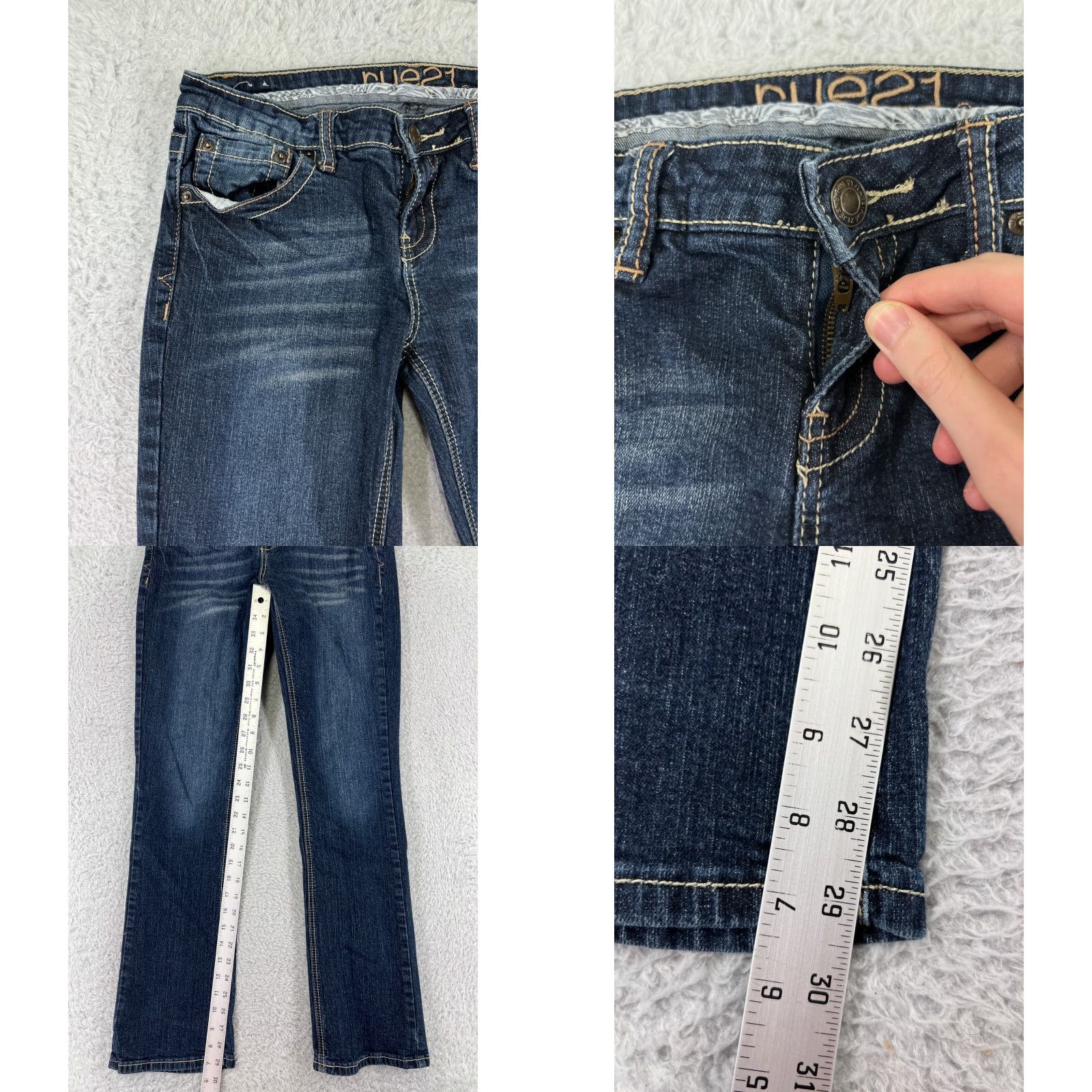 Vintage Rue Jeans Womens 5 Blue Denim Bootcut Embroidered Western Dark Wash- Streetwear Style Shirt? Size 27" / US 4 / IT 40 - 8 Thumbnail