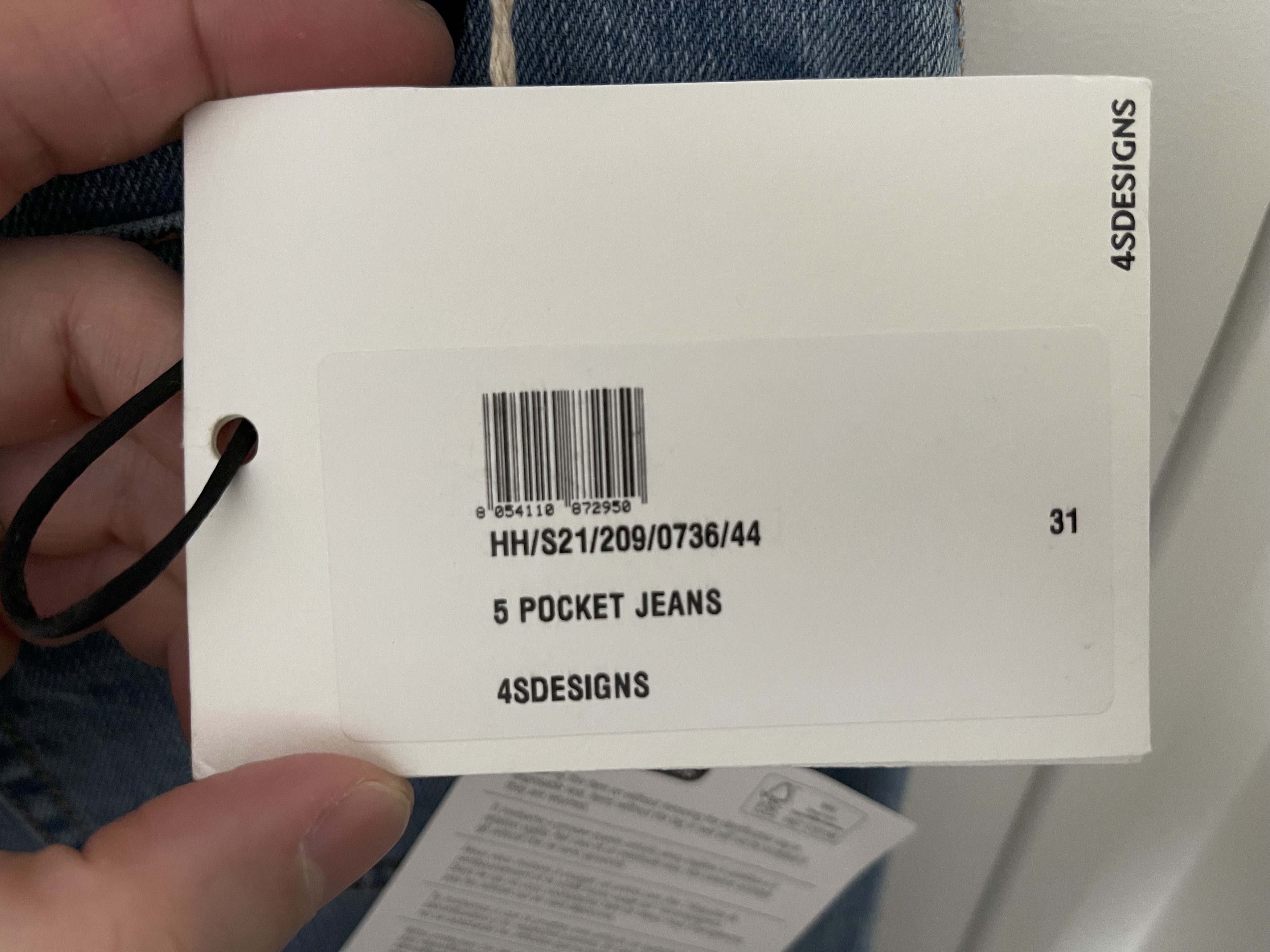 4SDESIGNS 4sdesigns faded jeans ss21 sz 31 Size US 31 - 7 Thumbnail