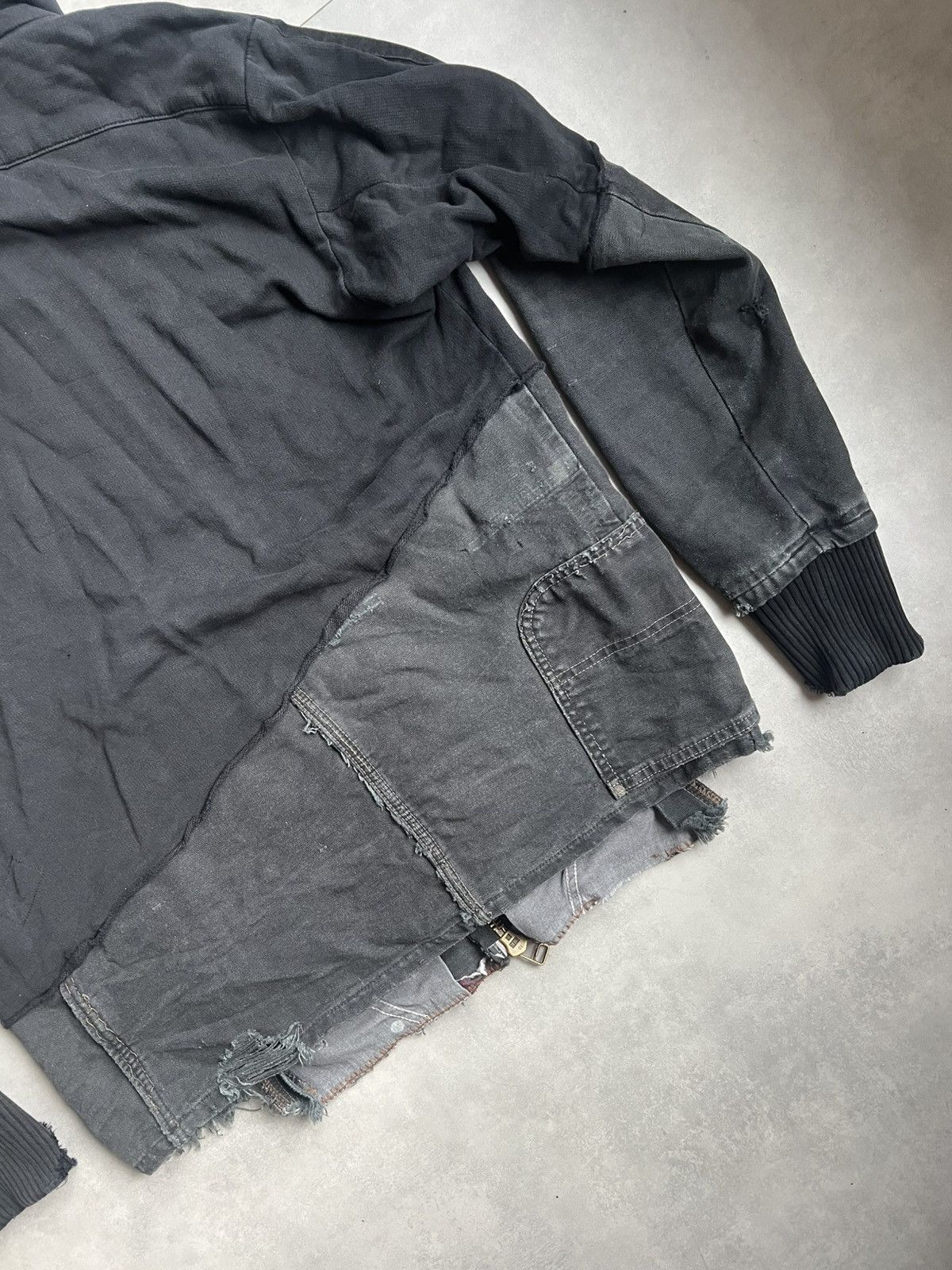 Greg Lauren Greg Lauren 50/50 Black Fleece Canvas High Tech Track Jacket Size US L / EU 52-54 / 3 - 8 Thumbnail