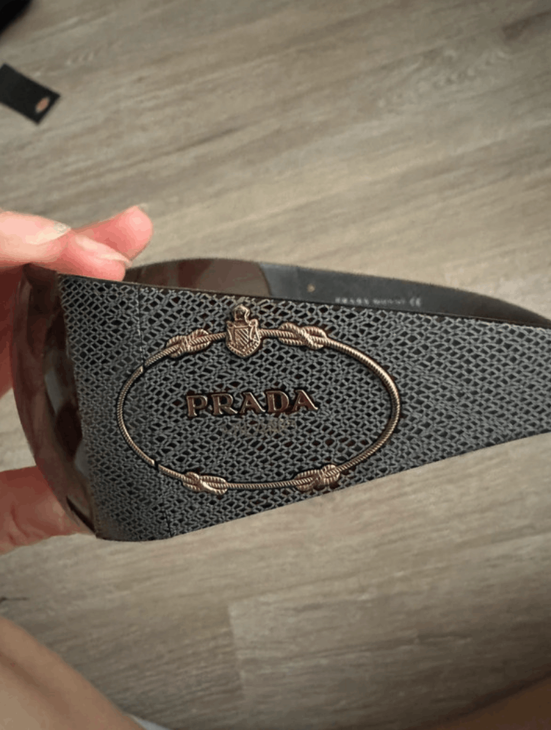 Prada Prada Sunglasses Star Flame Mask Wrap Shield Metal Symbole Size ONE SIZE - 1 Thumbnail
