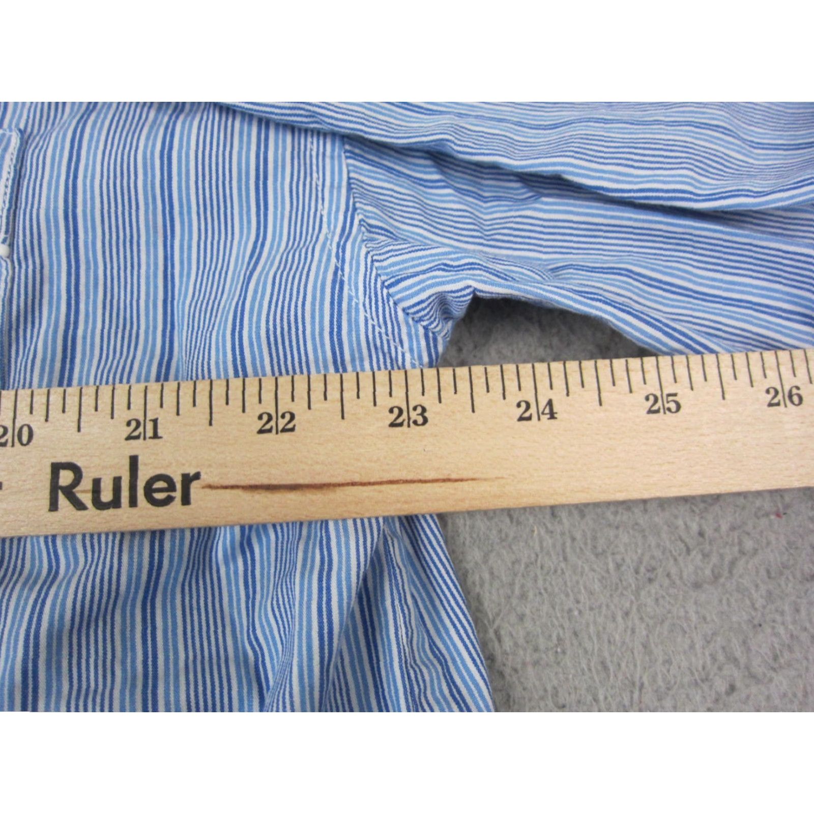 Polo Ralph Lauren Polo Ralph Lauren Shirt Adult L Blue Striped Mens Button-Up Casual 90s Classic Sportswear Size US L / EU 52-54 / 3 - 7 Thumbnail