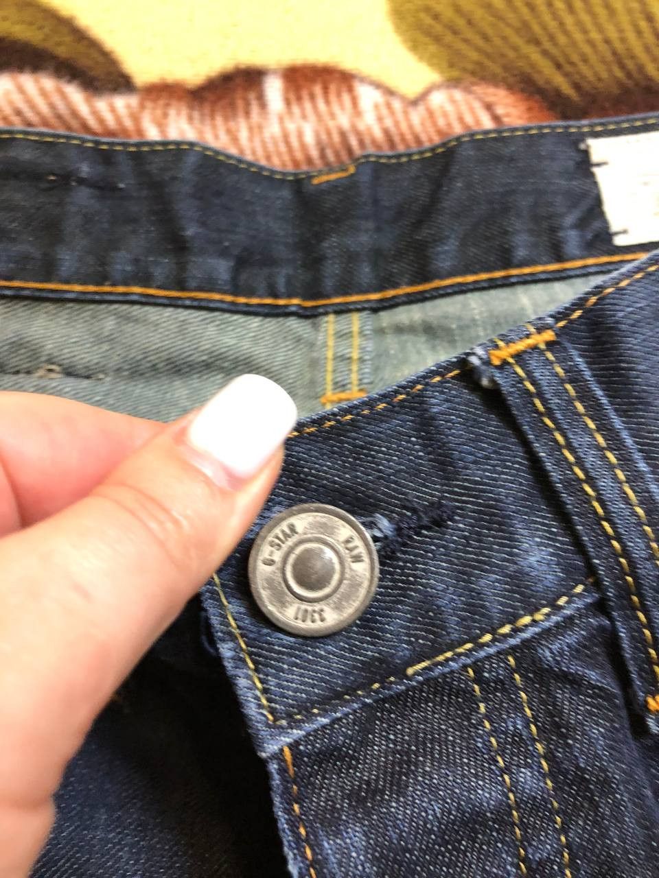 G-Star G Star Raw 3301 Slim Straight Jean Blue Button Fly Size US 30 / EU 46 - 5 Thumbnail