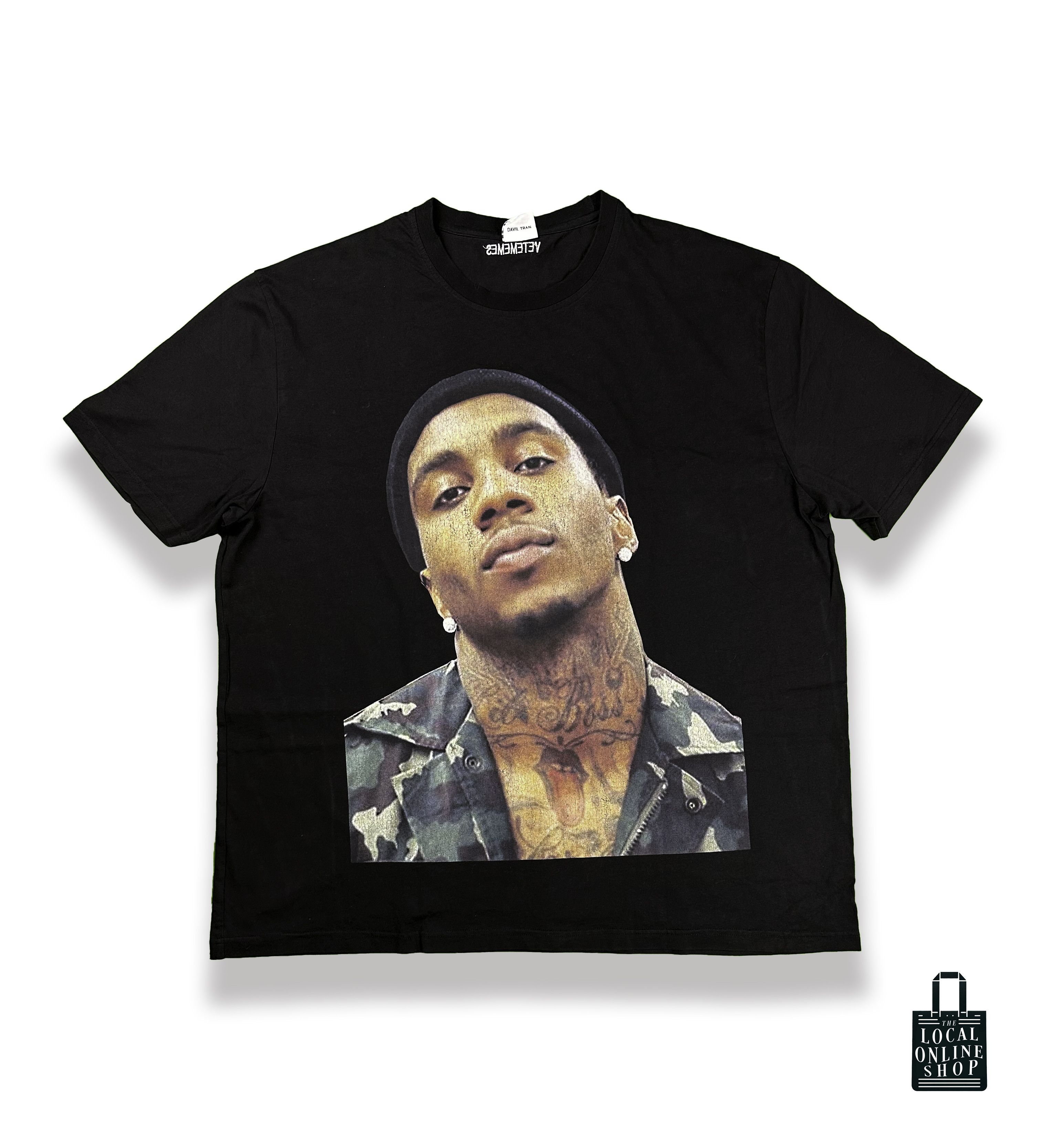 image of Lil B Vetememes x Vetements Oversize Tee in Black, Men's (Size XL)