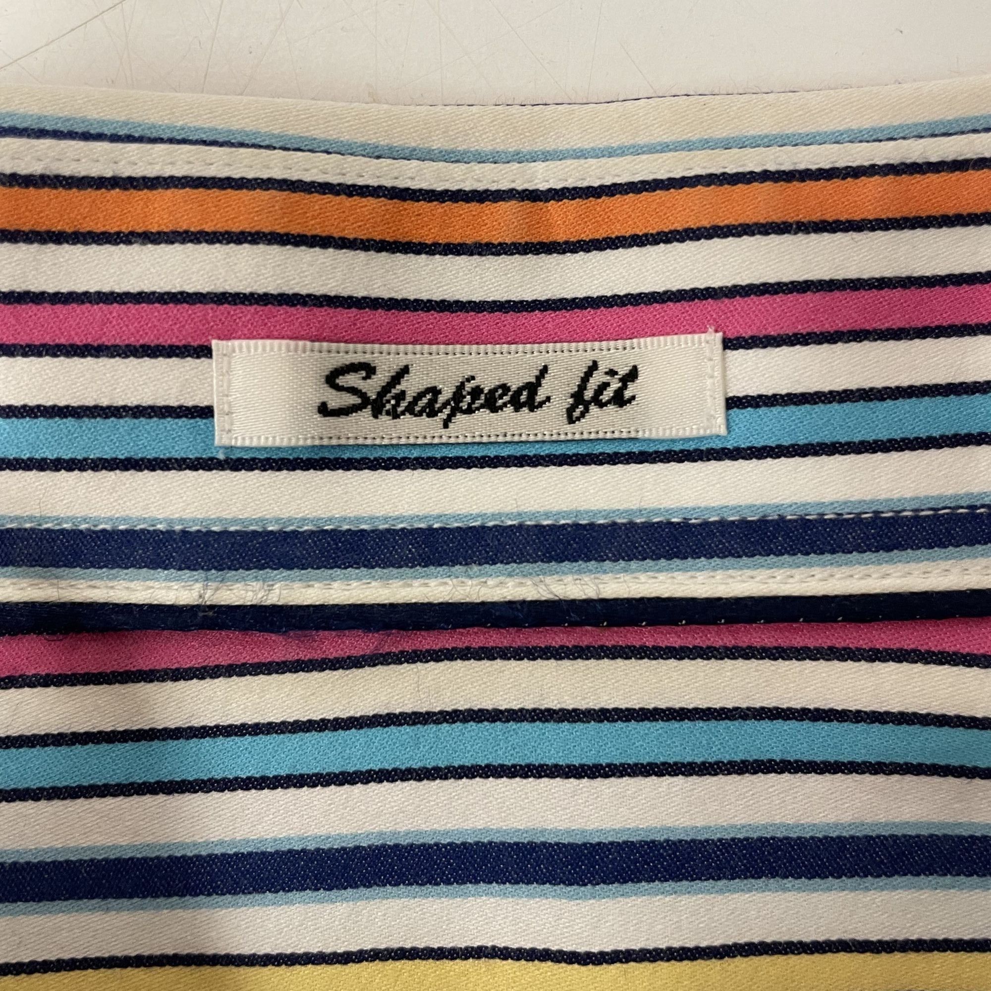 BUGATCHI Bugatchi Bold RAINBOW STRIPE Button Up Spread Collar Shirt Size US L / EU 52-54 / 3 - 7 Thumbnail
