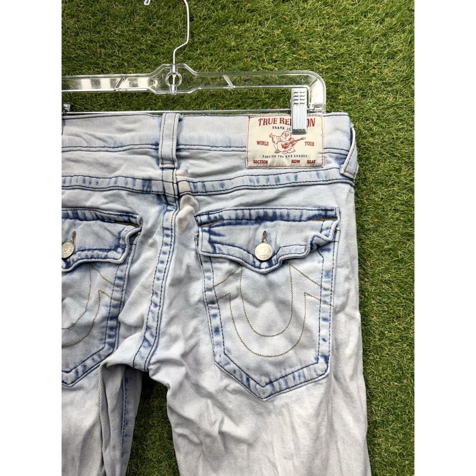 True Religion True Religion Jeans Mens 31 World Tour Geno Slim 5-Pocket Denim Blue Jeans Mens Slim Stretch Denim Size US 31 - 3 Thumbnail