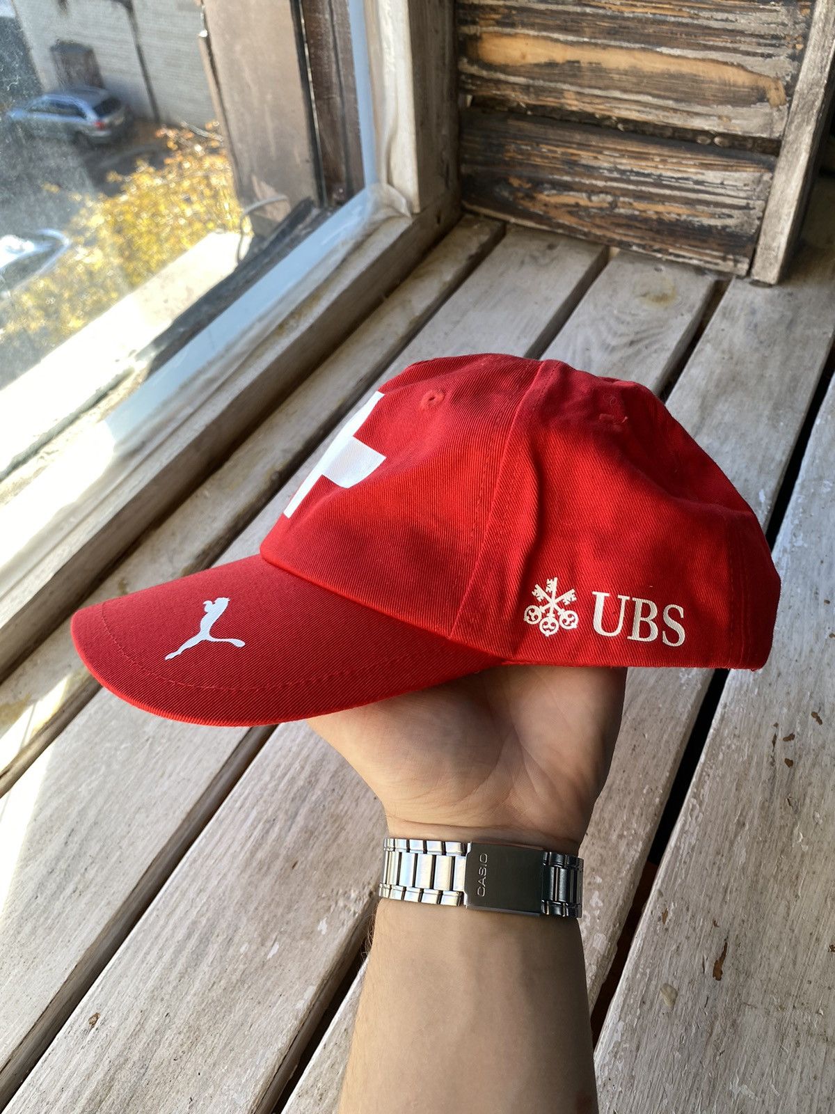 Puma 🔥Puma Swiss Soccer Team UBS Baseball Sport CAP HAT Size ONE SIZE - 2 Thumbnail