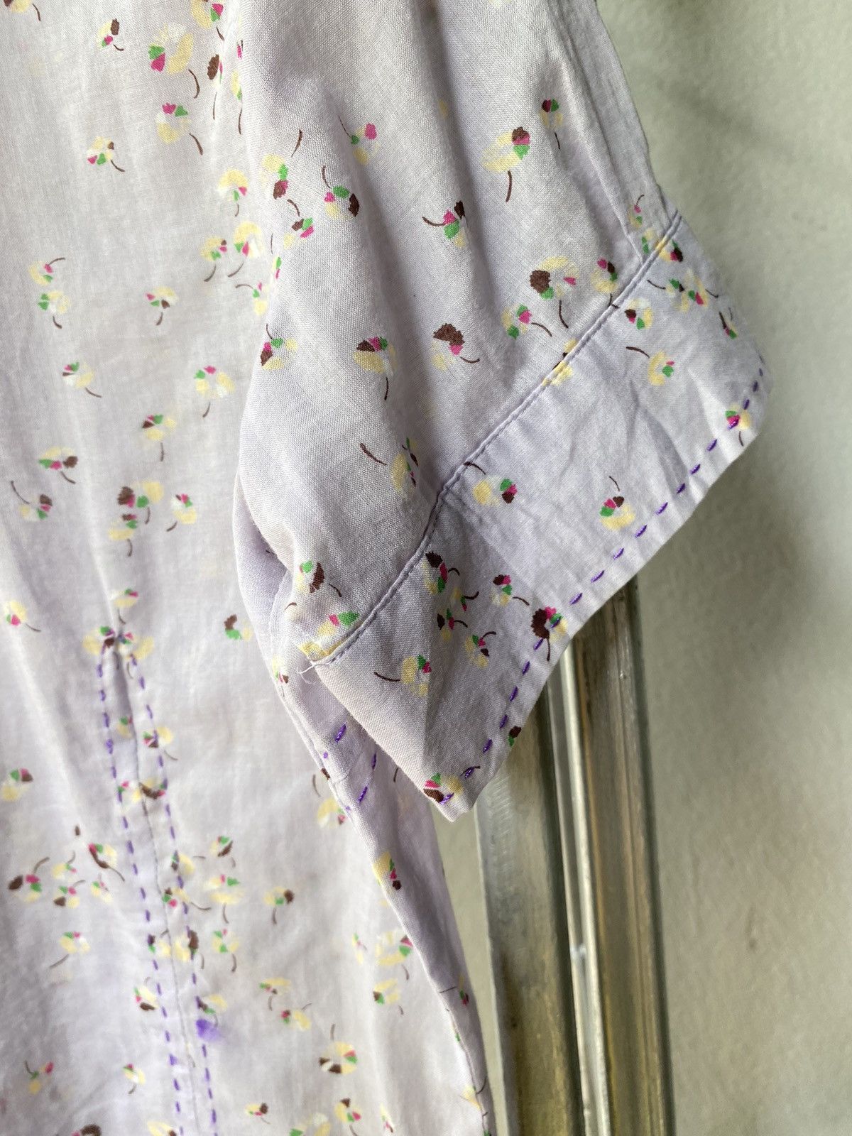 Paul Smith Paul Smith Women Lilac Floral Shirt Size S / US 4 / IT 40 - 17 Thumbnail