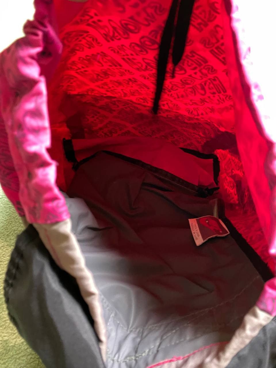 Nike Backpacks big logo Vintage Nike pink print streetwear Y2K Size ONE SIZE - 20 Thumbnail