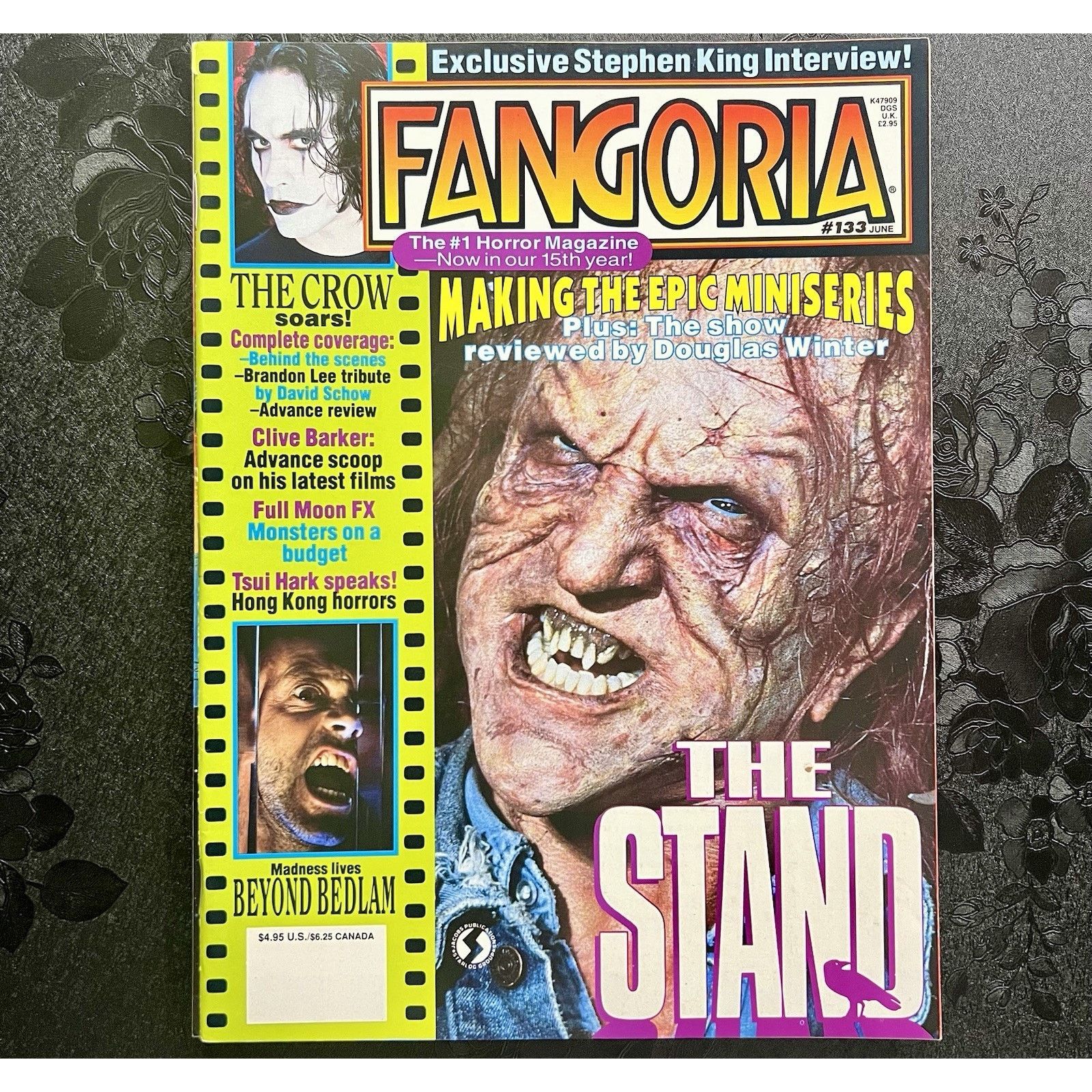 DC Comics Fangoria Magazine # 133 1994 The Crow Clive Barker The Stand Size ONE SIZE - 1 Thumbnail