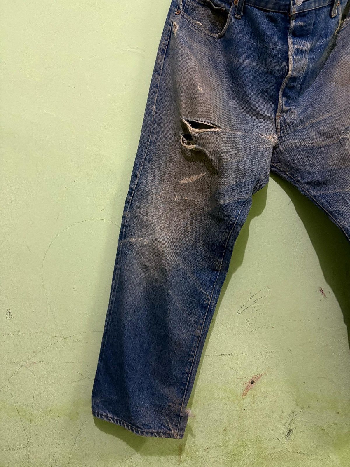Levi's × Levi's Vintage Clothing Vintage 501 Levis Distressed Denim Pant Size US 38 / EU 54 - 3 Thumbnail