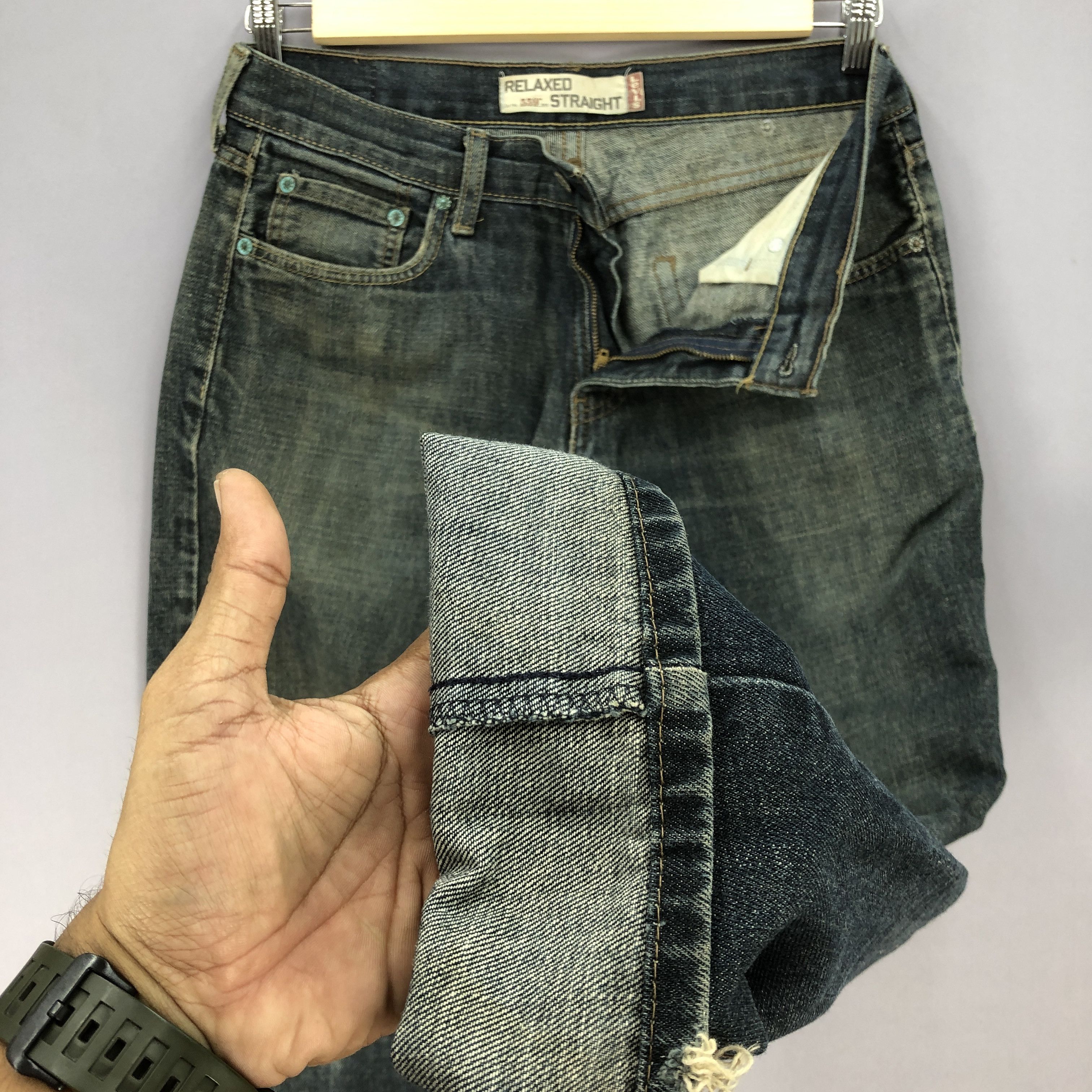 Levi's Vintage Levis Distressed Jeans Mud Wash Levi's Ripped Denim Size US 32 / EU 48 - 8 Thumbnail