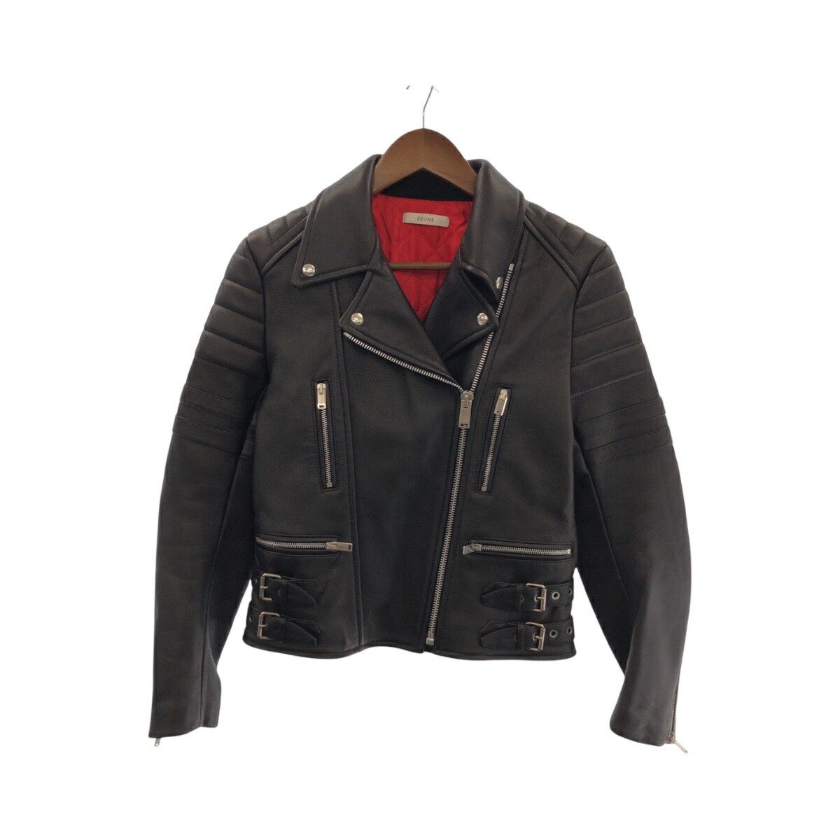 Celine Celine Celine Leather Lined Riders Jacket Leather Jacket 251904533 Leather Outerwear 251904533 Size ONE SIZE - 1 Thumbnail