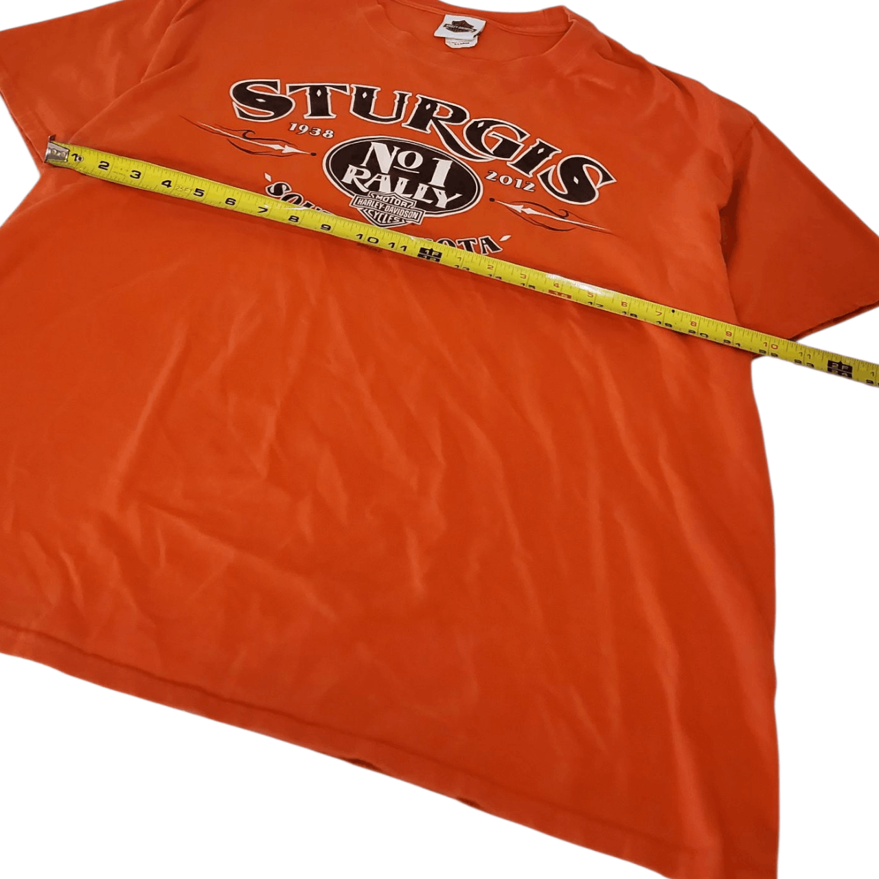 Harley Davidson 2012 Harley Davidson X Sturgis Script T-Shirt Size US XL / EU 56 / 4 - 5 Thumbnail