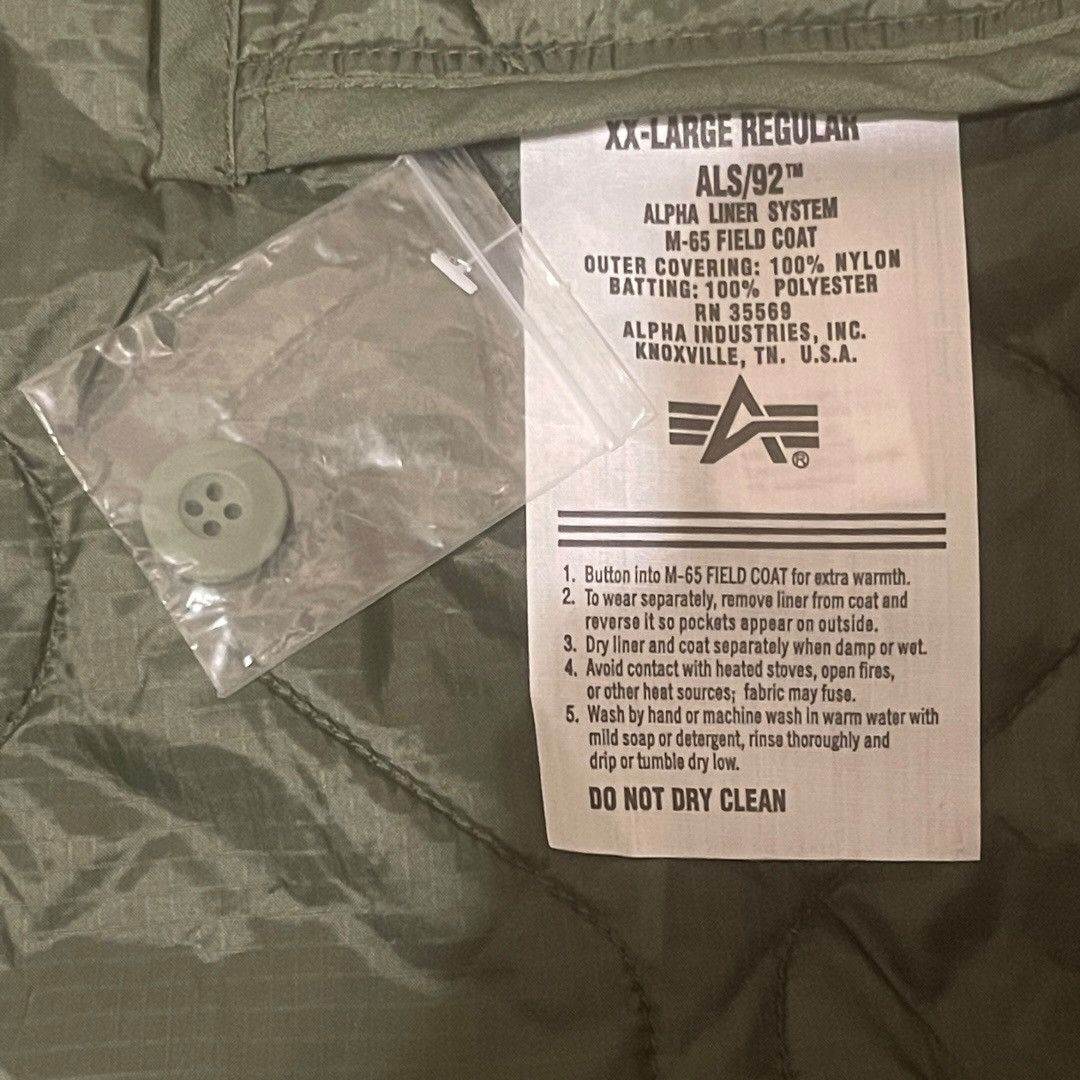 Alpha Industries Alpha Industries Military ALS/92 Field Men Coat Liner Sz 2XL Size US XXL / EU 58 / 5 - 5 Thumbnail