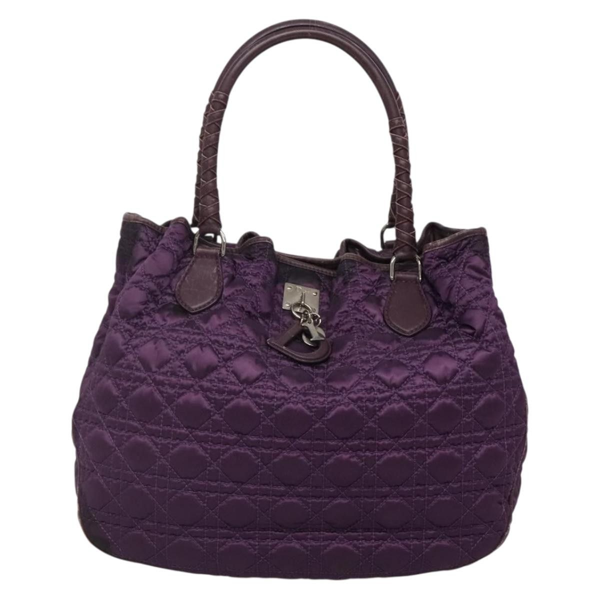 Dior DIOR Canage Tote Bag Nylon Purple Silver Size ONE SIZE - 2 Thumbnail