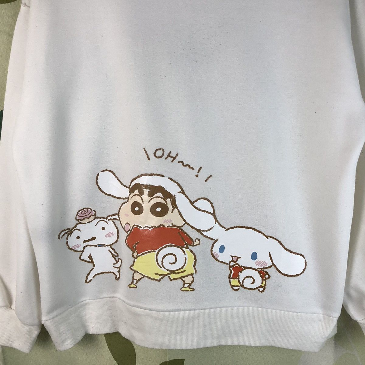 Anime × Japanese Brand Crayon Shinchan White vintage Sweathshirt #7464 Size US M / EU 48-50 / 2 - 2 Thumbnail