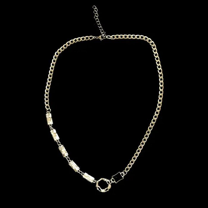 Jewelry Chain Punk Gothic Chrome Rock Necklace Size ONE SIZE - 3 Thumbnail
