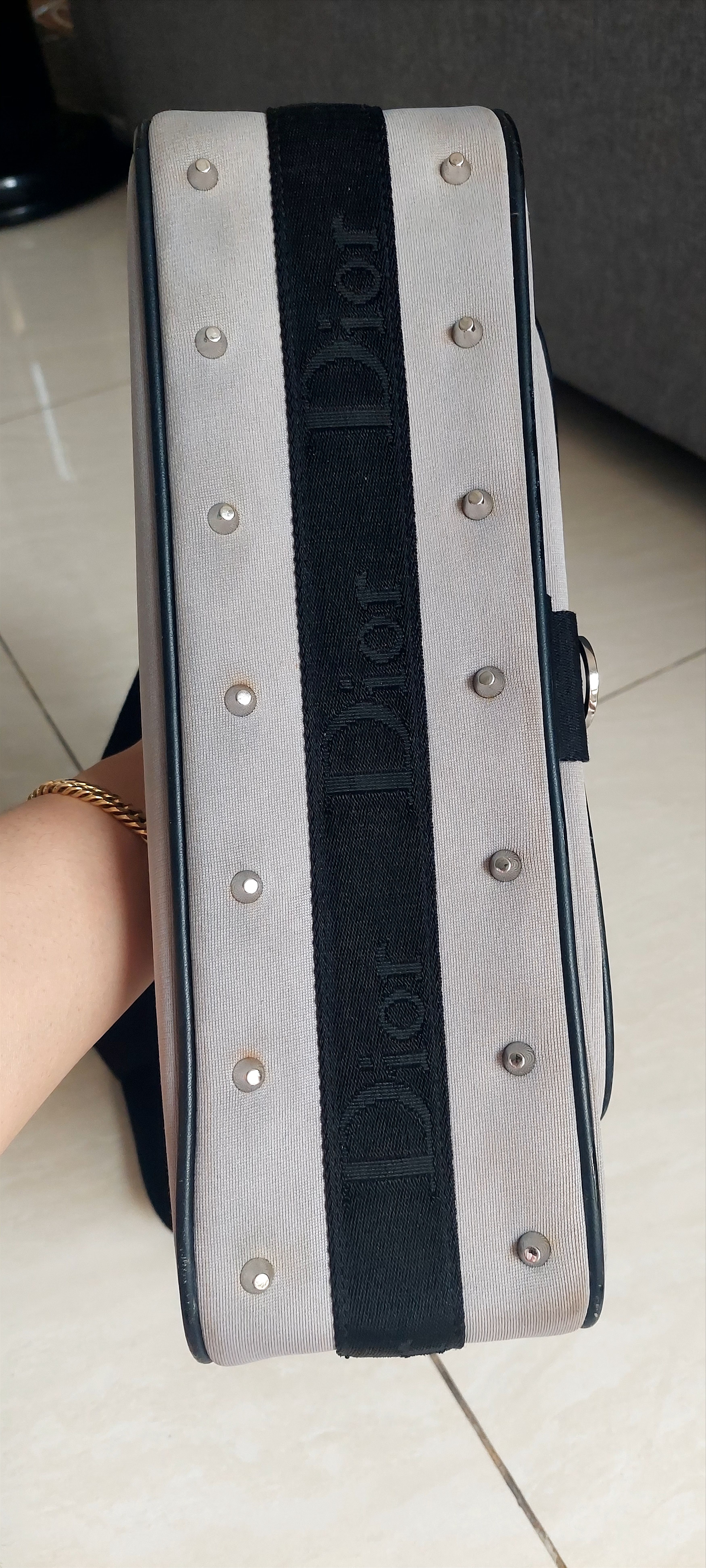 Christian Dior Monsieur Christian Dior John Galliano Grey Satin Size ONE SIZE - 7 Thumbnail