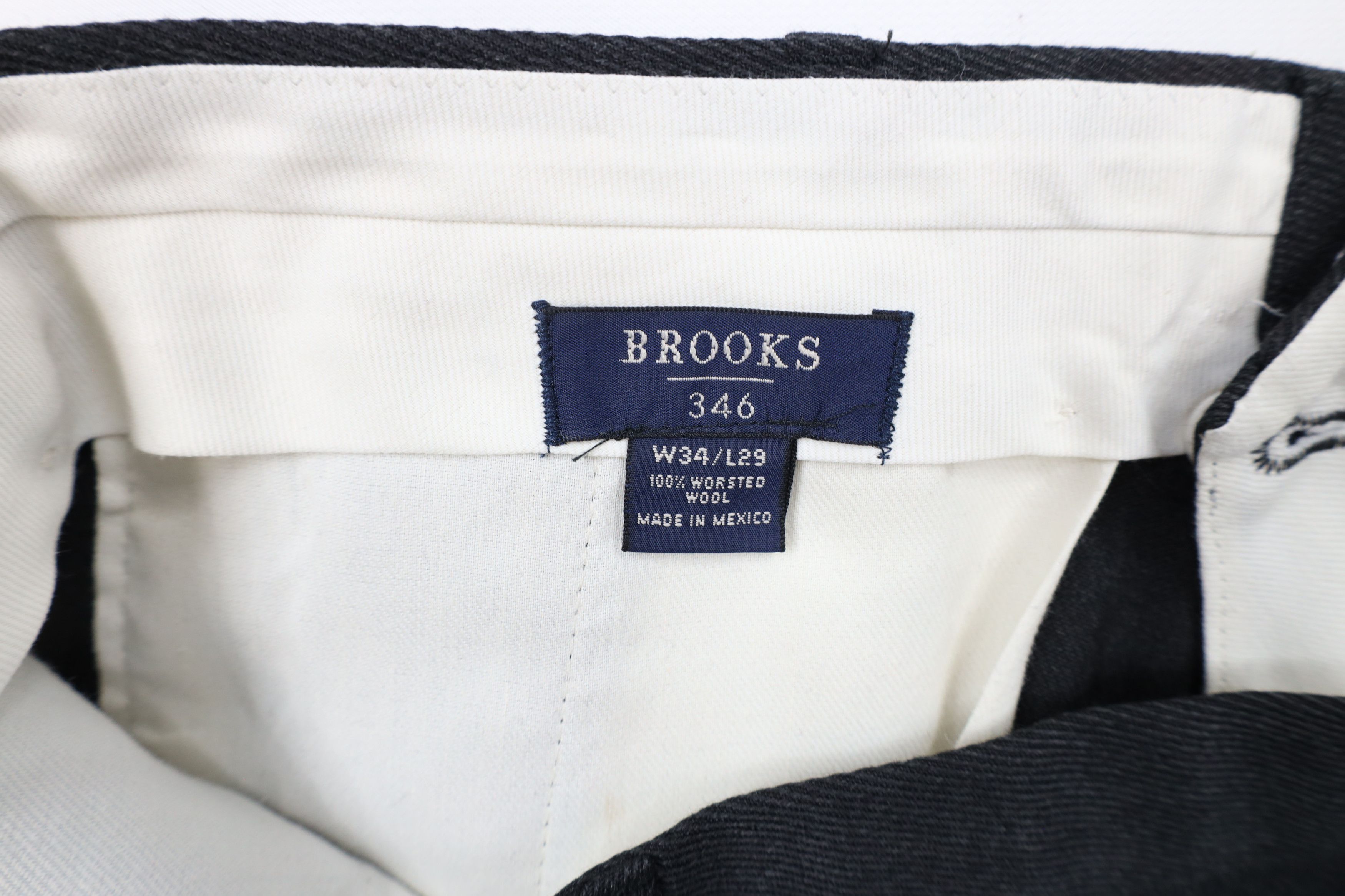 Brooks Brothers × Vintage Vintage 90s Brooks Brothers Worsted Wool Whipcord Pants Size US 34 / EU 50 - 8 Thumbnail