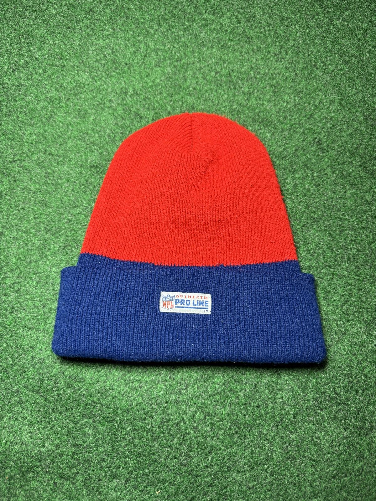 NFL Vintage 90s Buffalo Bills NFL Pro Line Knit Beanie Hat Size ONE SIZE - 2 Thumbnail