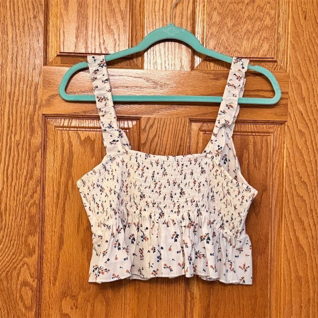 American Eagle Outfitters American Eagle Women's Floral Tie Front Tank Top Multicolor Size M / US 6-8 / IT 42-44 - 3 Thumbnail