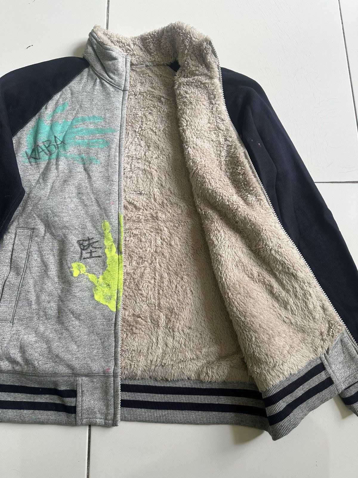 Handmade × Uniqlo Vintage Uniqlo Handmade sherpa zip up Sweater Size US L / EU 52-54 / 3 - 5 Thumbnail