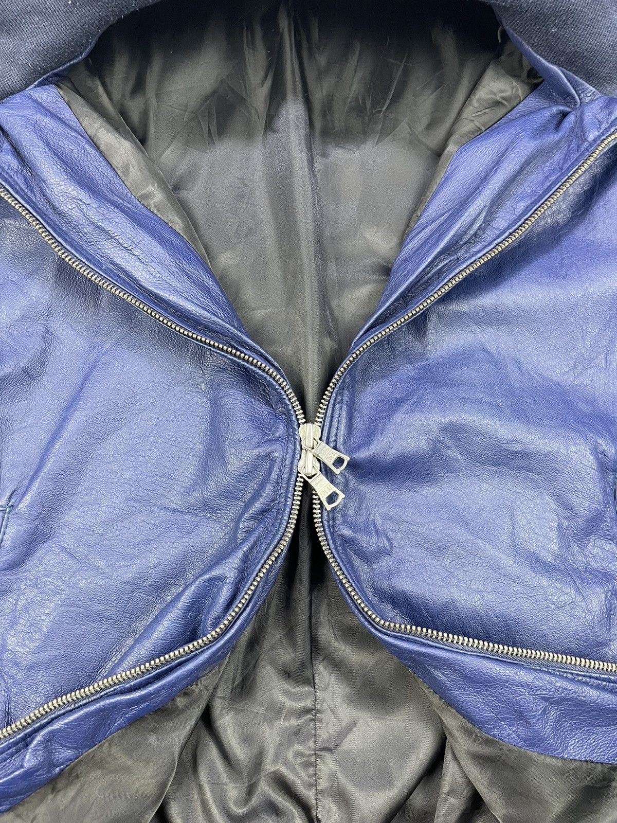Genuine Leather Daytona Universal Freaks Blue Leather Jackets Size US M / EU 48-50 / 2 - 10 Thumbnail