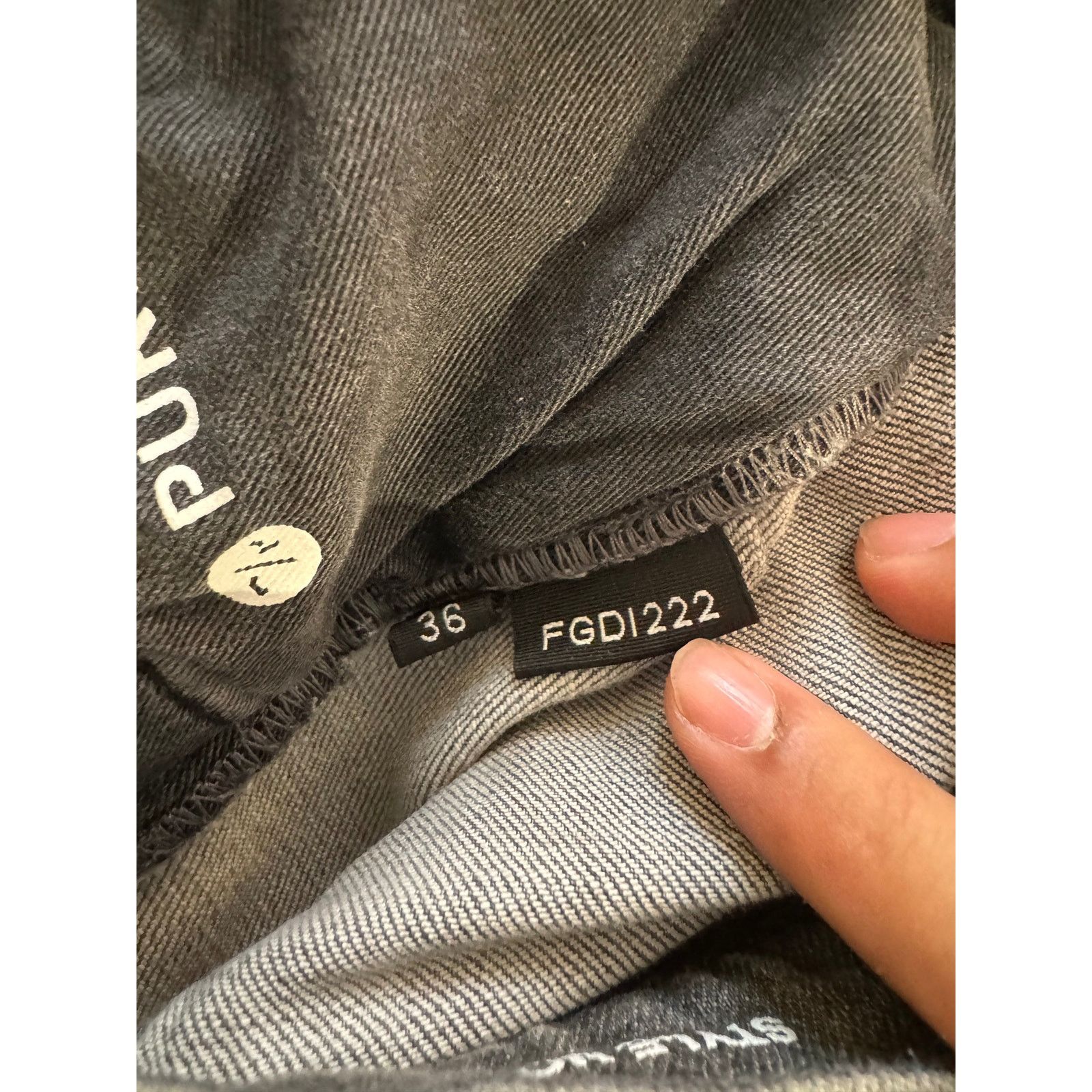 Purple Brand Purple Jeans Grey Ripped Used 36 Size US 31 - 5 Thumbnail