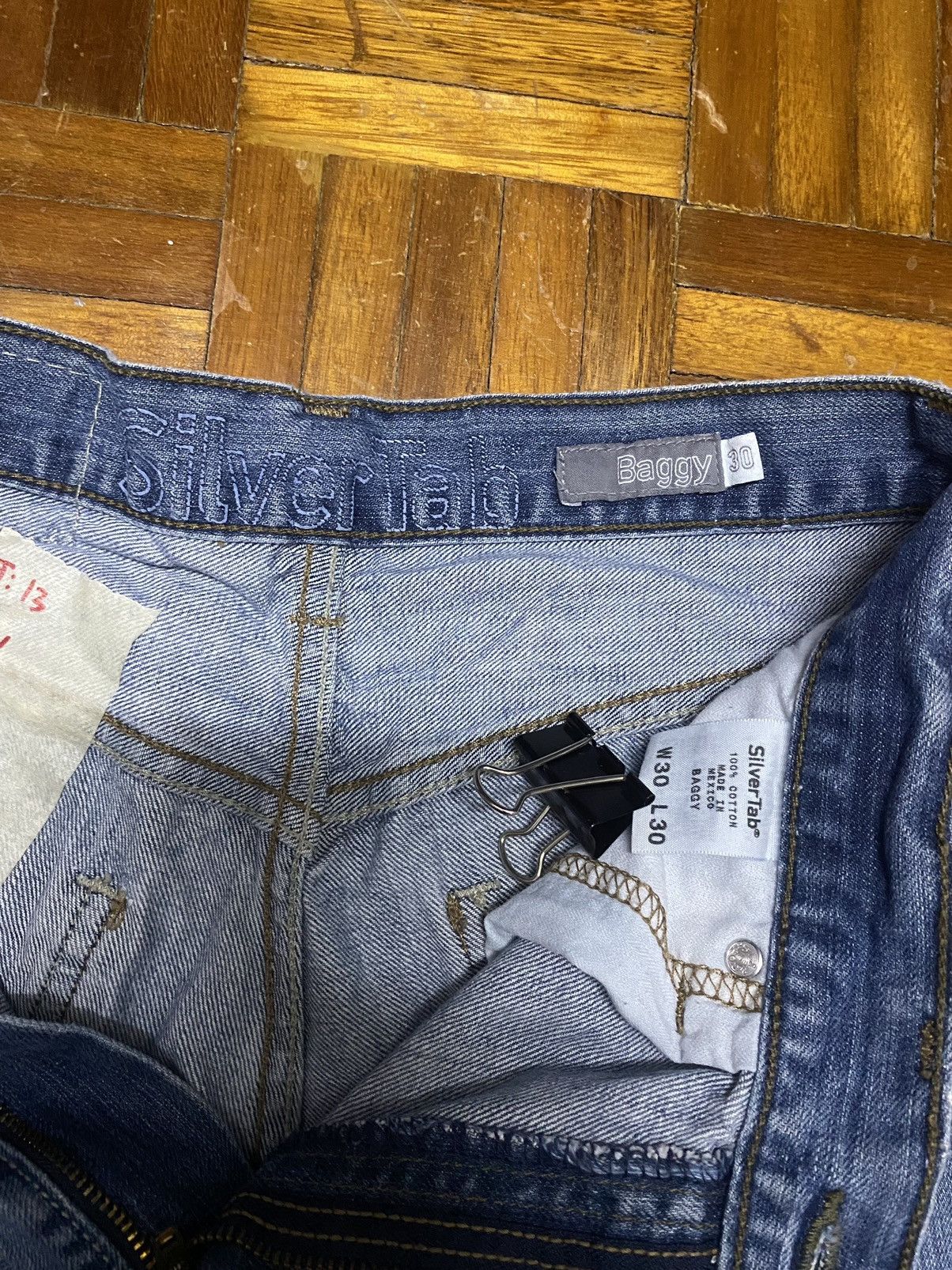 Japanese Brand Baggy Jean Silver Tad Size US 31 - 2 Thumbnail