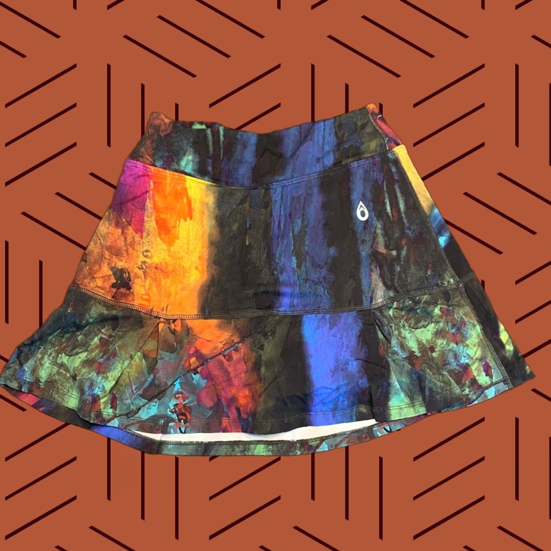 DONA Skort Womens Size 1 Multicolor Athletic Activewear Built In Shorts Lined Pockets Jo-Jo Tennis Running Short Skirt