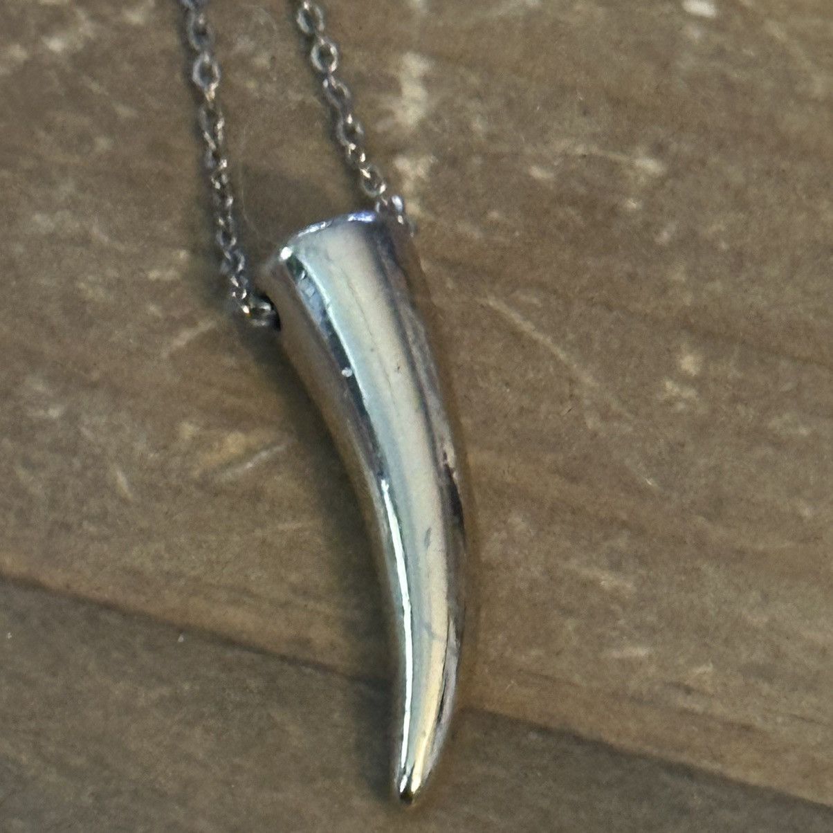 Other Two tone layered crystal and horn pendants necklace Size ONE SIZE - 4 Thumbnail