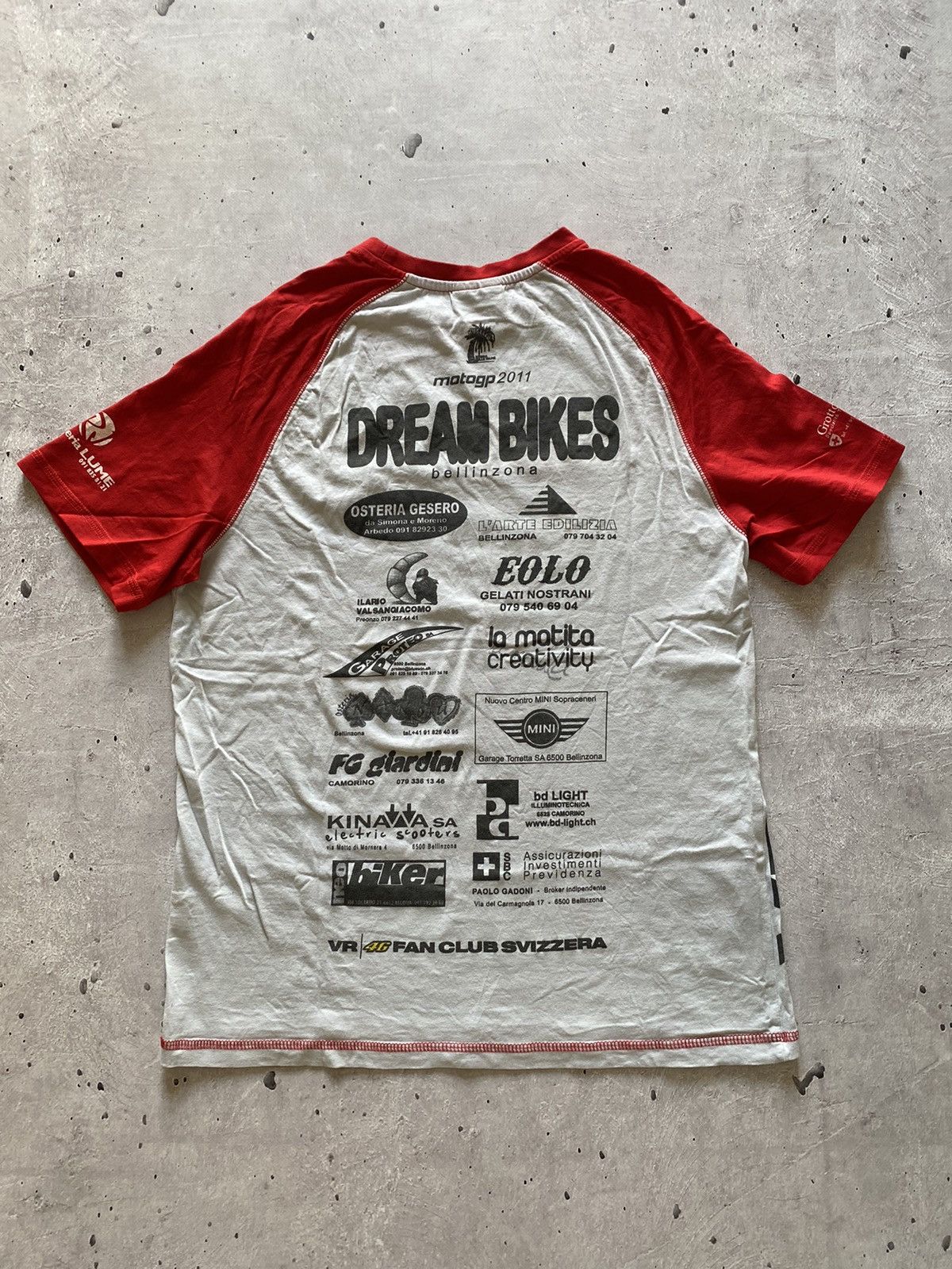 Vintage Vintage 2011 Valentino Rossi Ducati 46 MOTOGP Dream Bikes Size US S / EU 44-46 / 1 - 7 Thumbnail