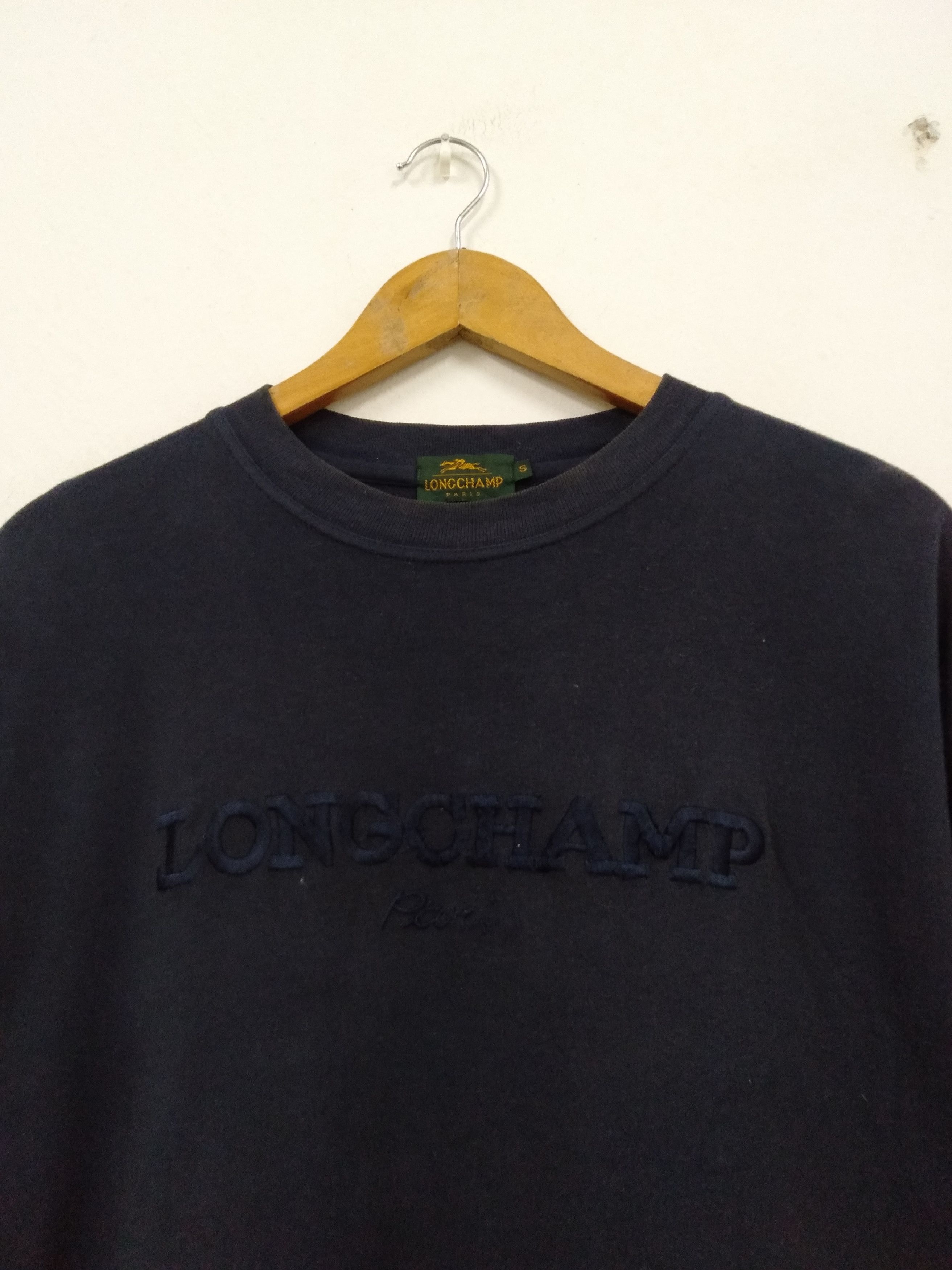 Longchamp Vintage Longchamp Embroidery Logo spell out t shirt Size US S / EU 44-46 / 1 - 2 Thumbnail