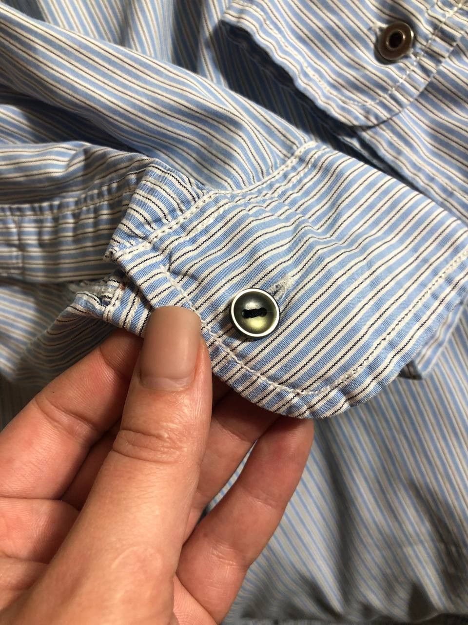 Polo Ralph Lauren × Ralph Lauren × Vintage Polo Ralph Lauren Vintage Mens Long Sleeve Striped Shirt Size US XL / EU 56 / 4 - 20 Thumbnail