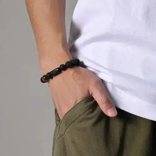 Jewelry Black Beads Bracelet Size ONE SIZE - 2 Thumbnail