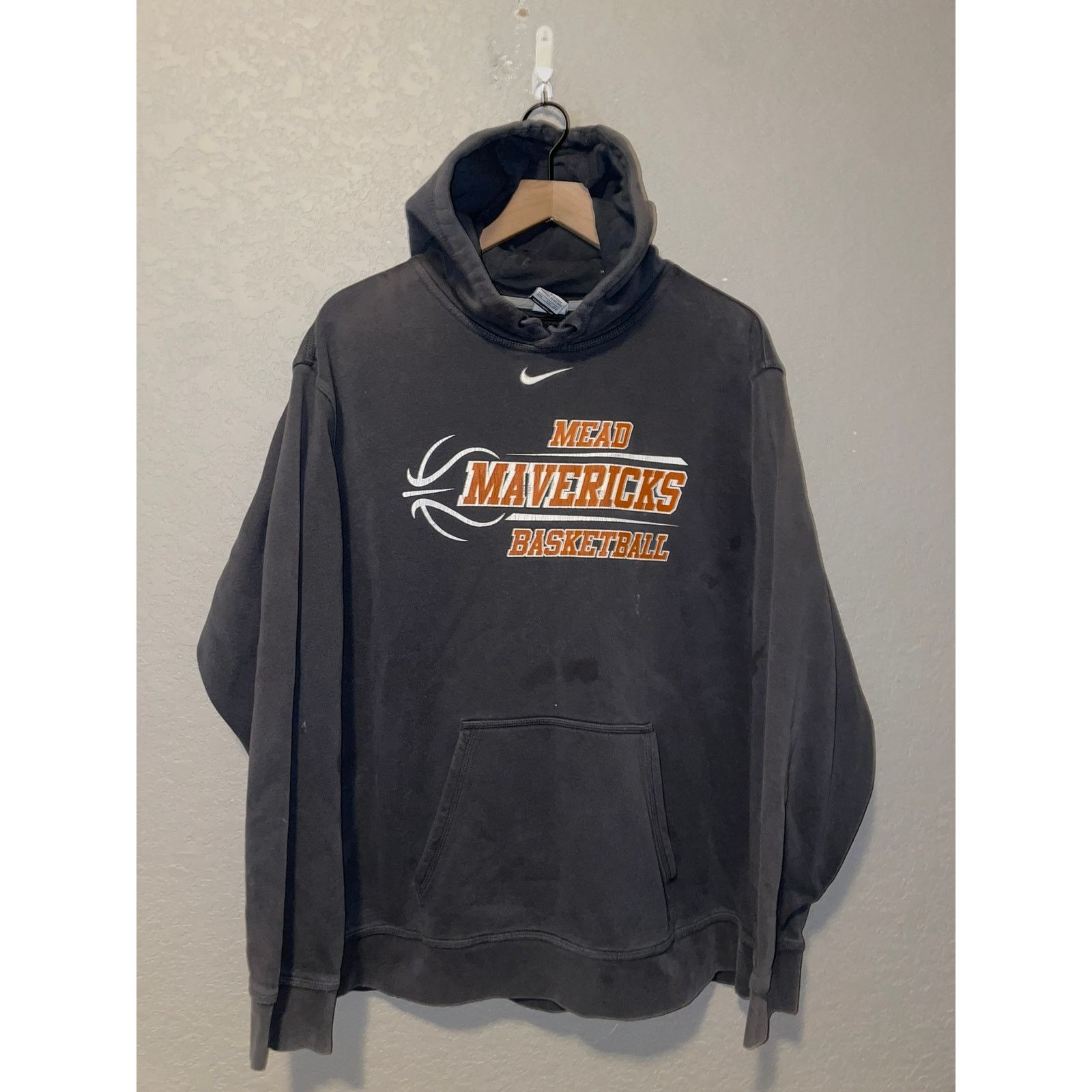 Nike Y2K Nike Center Check Hoodie Mead Mavericks Basketball 2XL Size US XXL / EU 58 / 5 - 1 Thumbnail