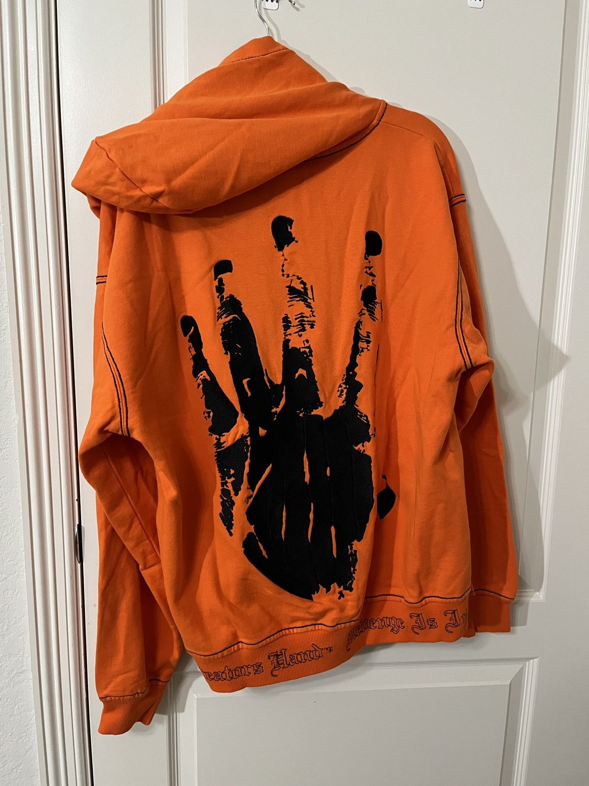 Revenge Revege Xxxtentacion Kill Contrast Zip Up Hoodie Orange Size US L / EU 52-54 / 3 - 9 Thumbnail