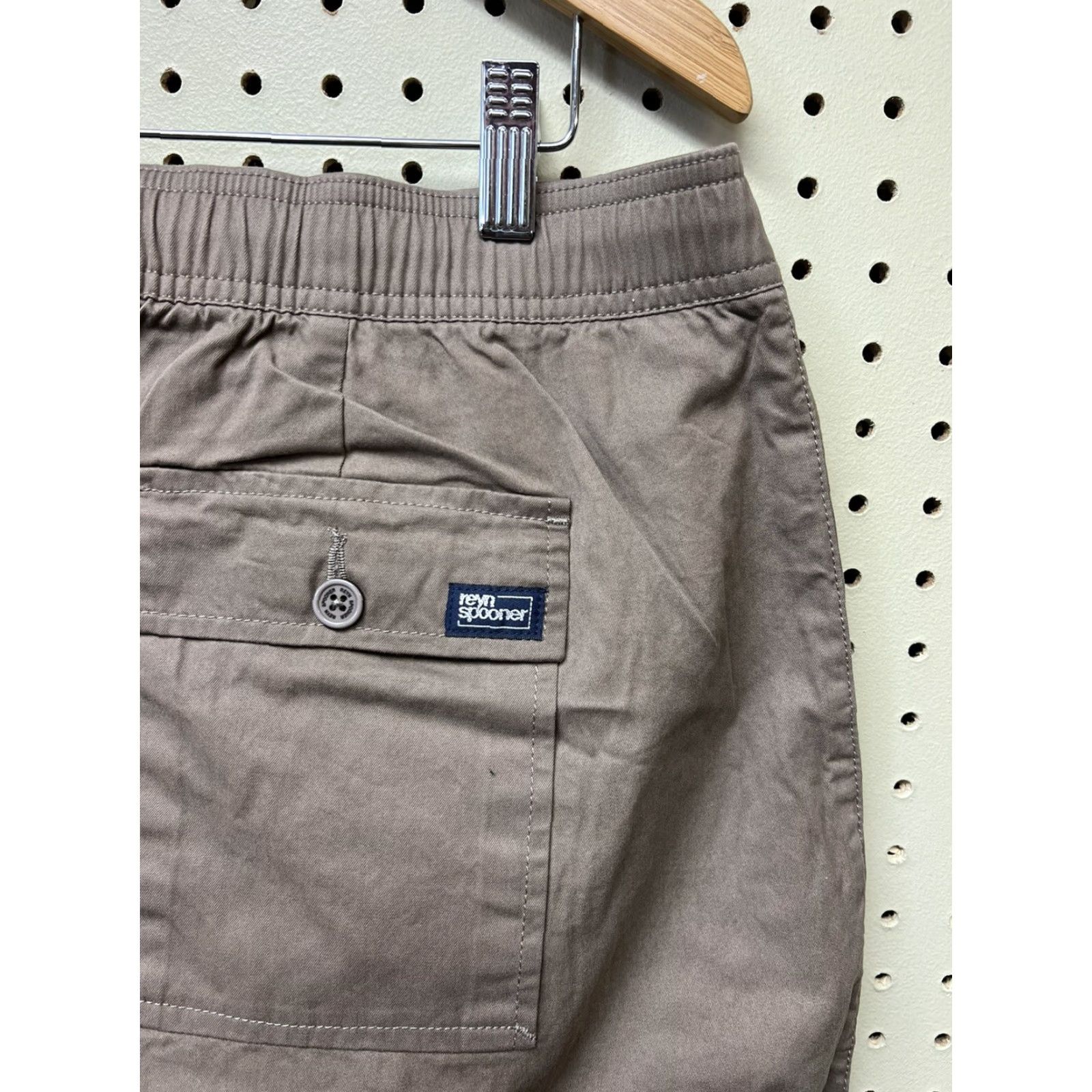 Reyn Spooner Reyn Spooner Pants Men’s 2XL NEW Solid Beach Twill Chino Brown Drawstring Size US 39 - 3 Thumbnail