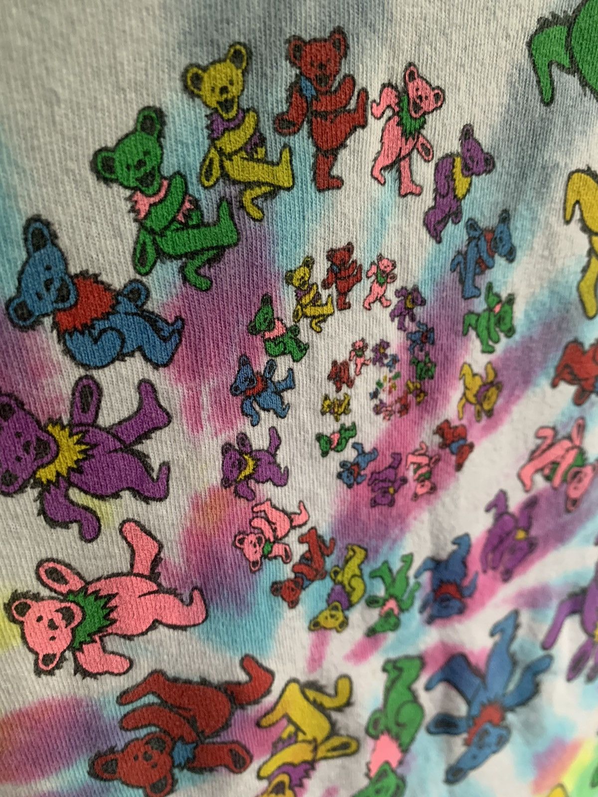 Grateful Dead Liquid Blue Grateful Dead Spiral Dancing Bear Tee Tie Dye Size US S / EU 44-46 / 1 - 4 Thumbnail