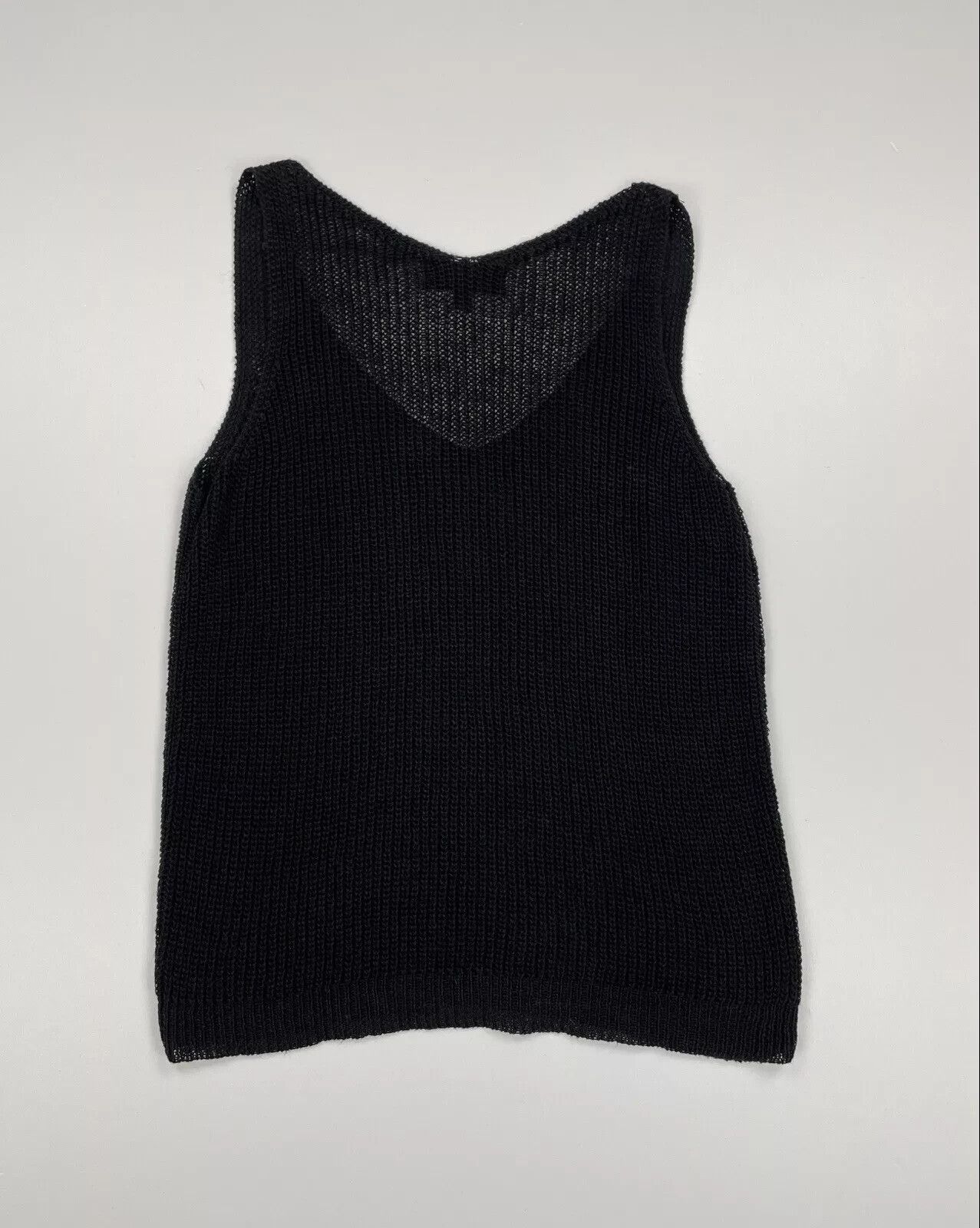 Nili Lotan Nili Lotan Knit Vest Top Womens Black Size L Size L / US 10 / IT 46 - 4 Thumbnail