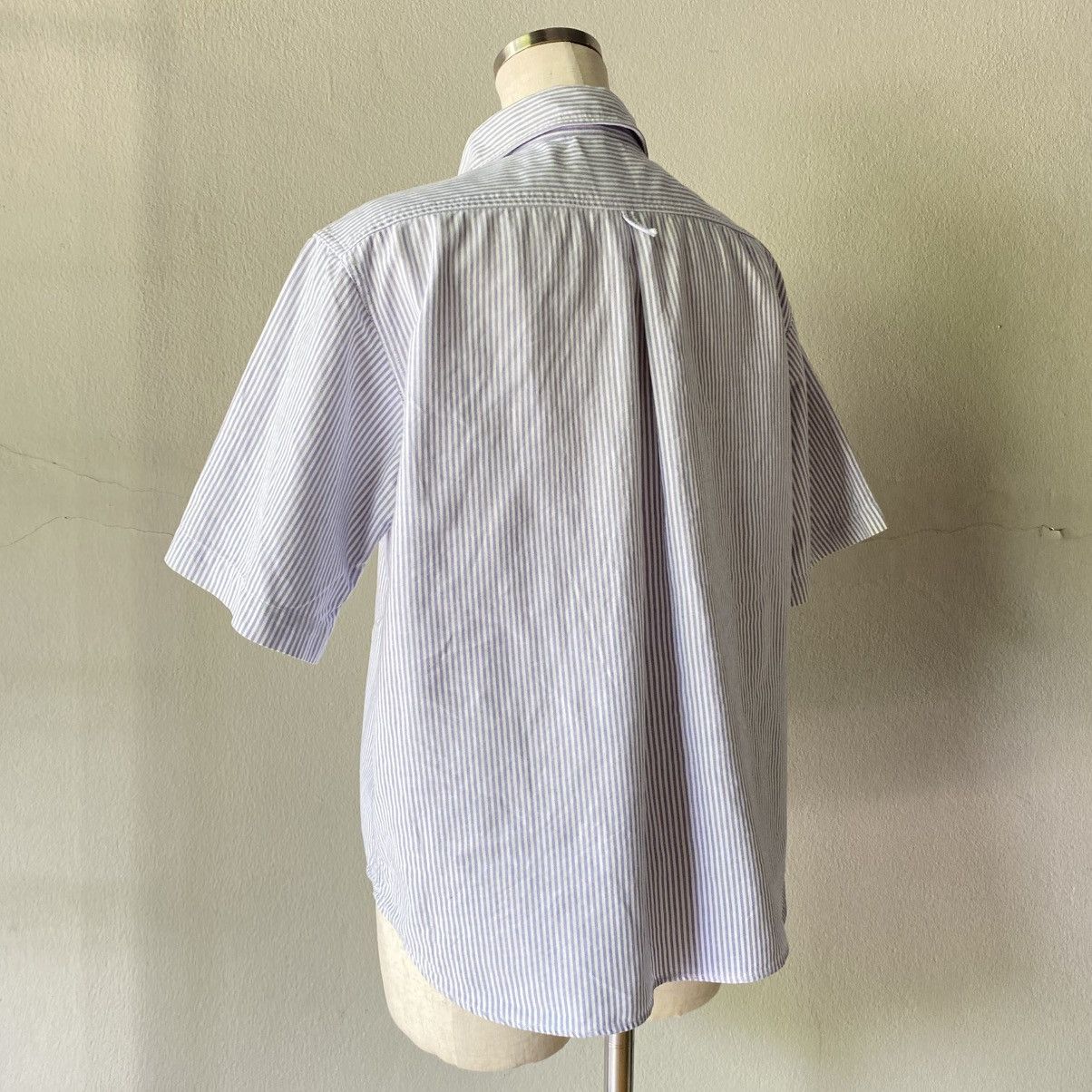 Danton DANTON Light Blue & White Striped Sailor Collar Shirt Size XS / US 0-2 / IT 36-38 - 17 Thumbnail