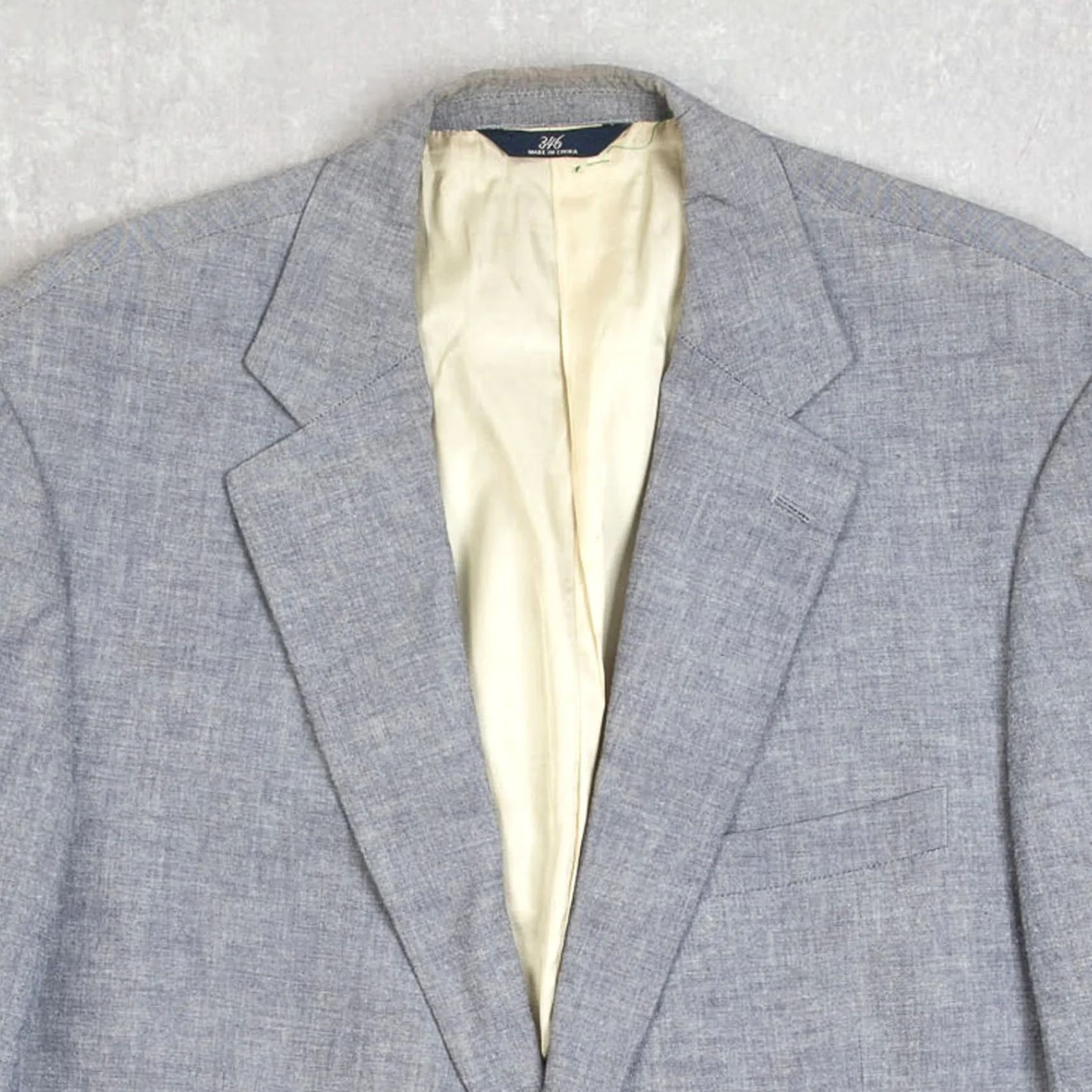 Brooks Brothers Brooks Brothers Men's Vintage 1990s Blazer Jacket Grey 42 Medium 34" Lining Cotton Jacket Size 42R - 3 Thumbnail