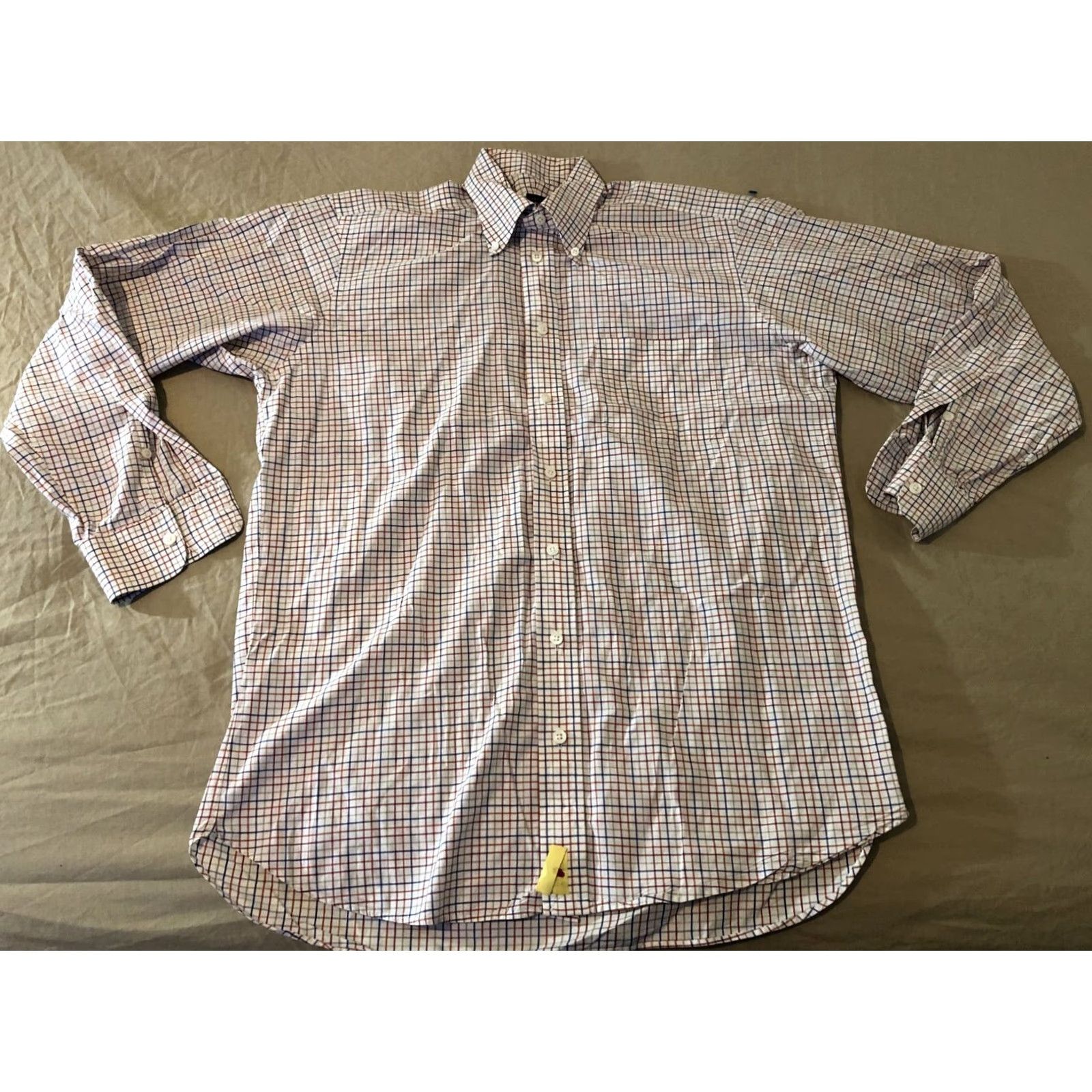 Robert Talbott Mens Robert Talbott Dress Shirt 15.5 34 White Cotton Button Shirt Mens Size 42R - 2 Thumbnail