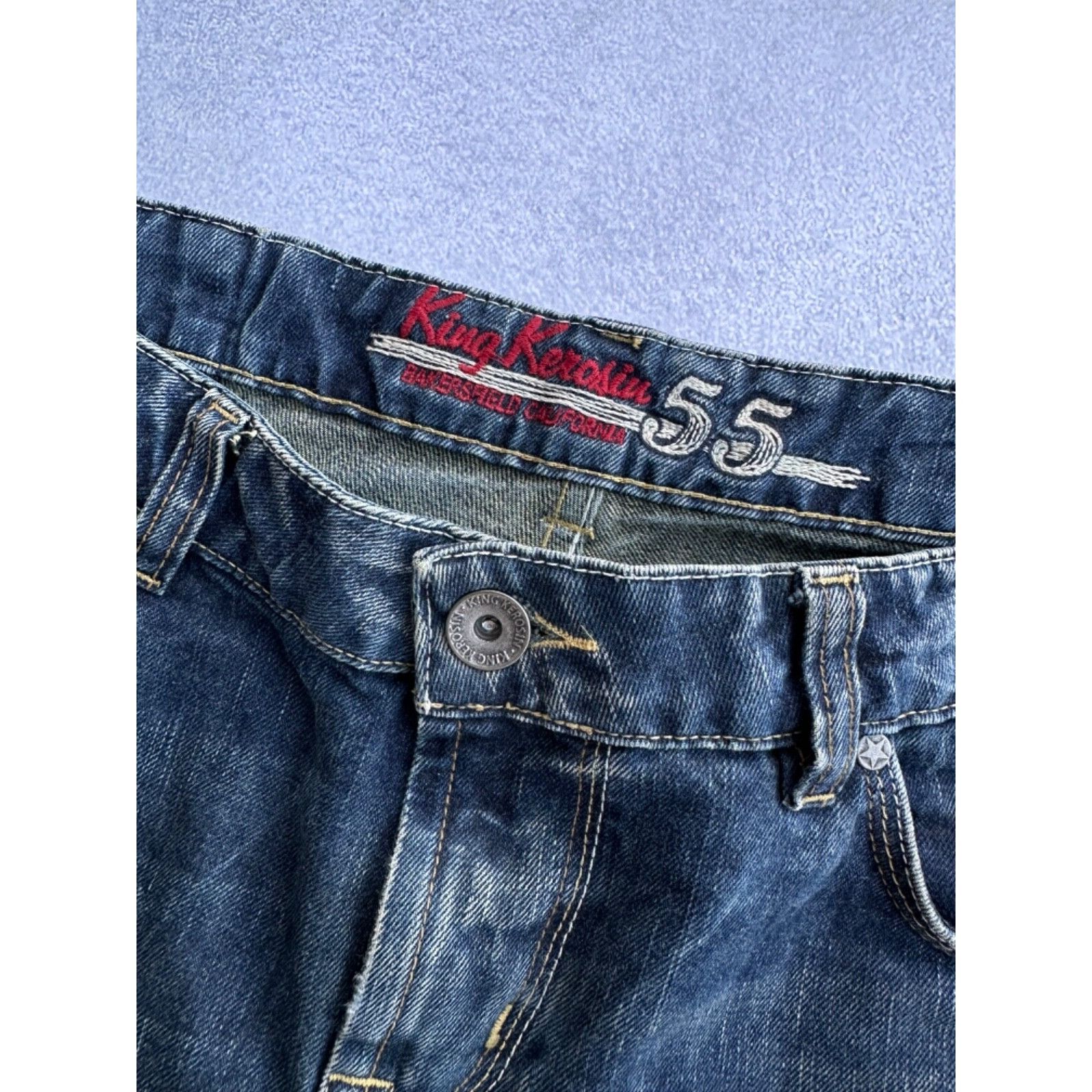 Vintage VTG King Kerosin Moto Japanese Heavy Jeans Size US 36 / EU 52 - 5 Thumbnail