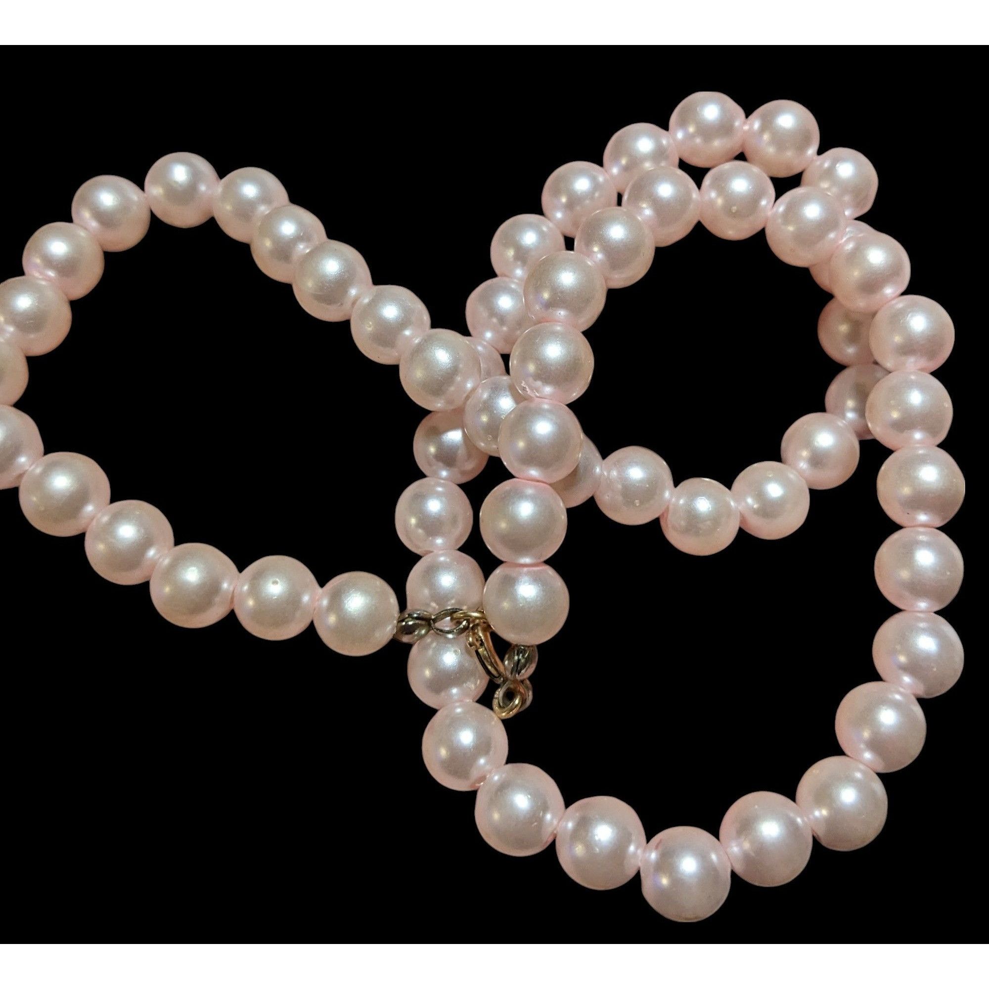 Other Coquette Pastel Pink Faux Pearl Necklace Size ONE SIZE - 4 Thumbnail