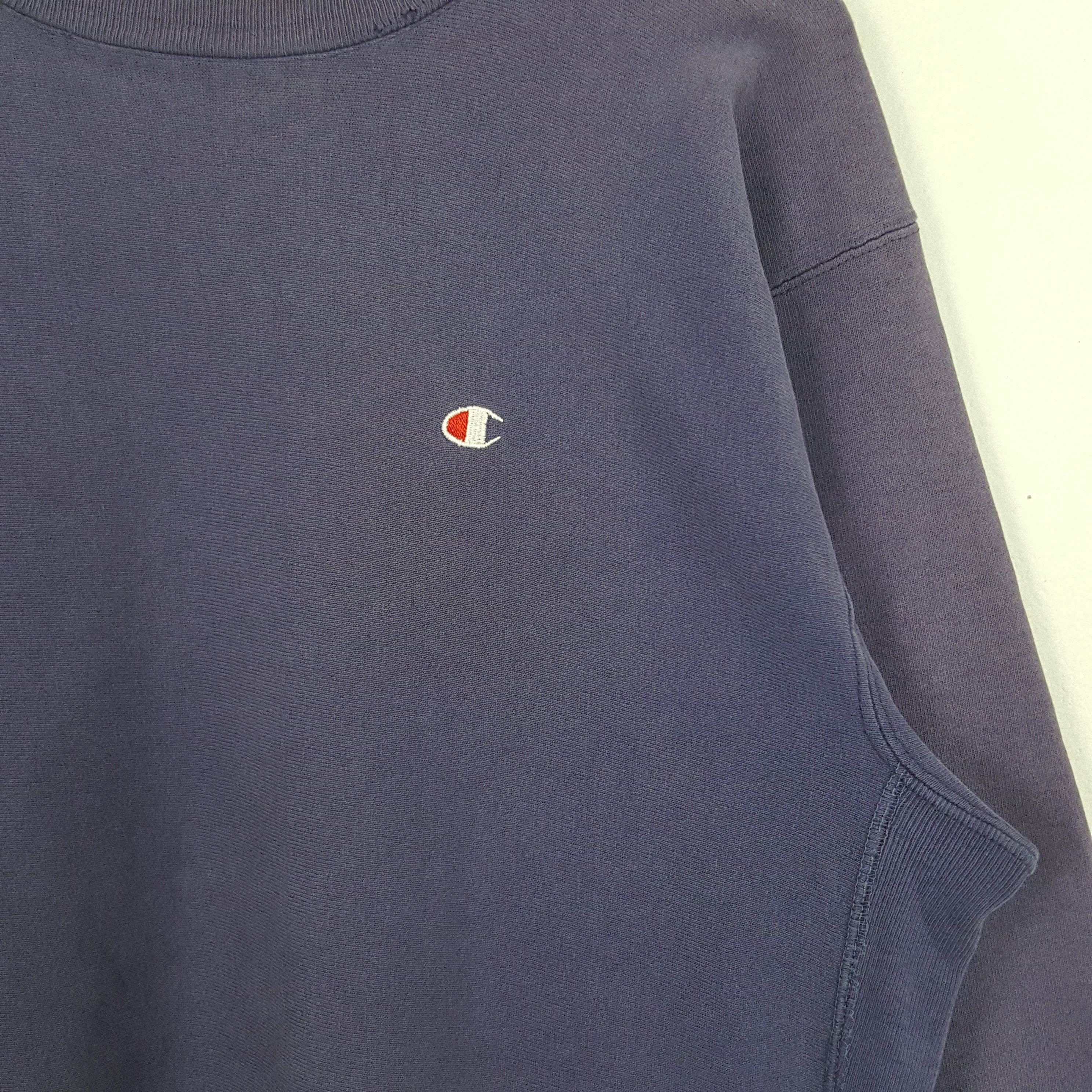 Champion × Vintage Vintage Champion Reverse Weave Distressed Sweatshirt Size US L / EU 52-54 / 3 - 2 Thumbnail