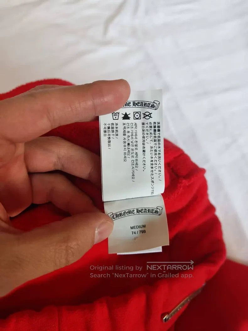 Chrome Hearts CHROME HEARTS Size M Red cross embroidered shorts Size US 31 - 4 Thumbnail