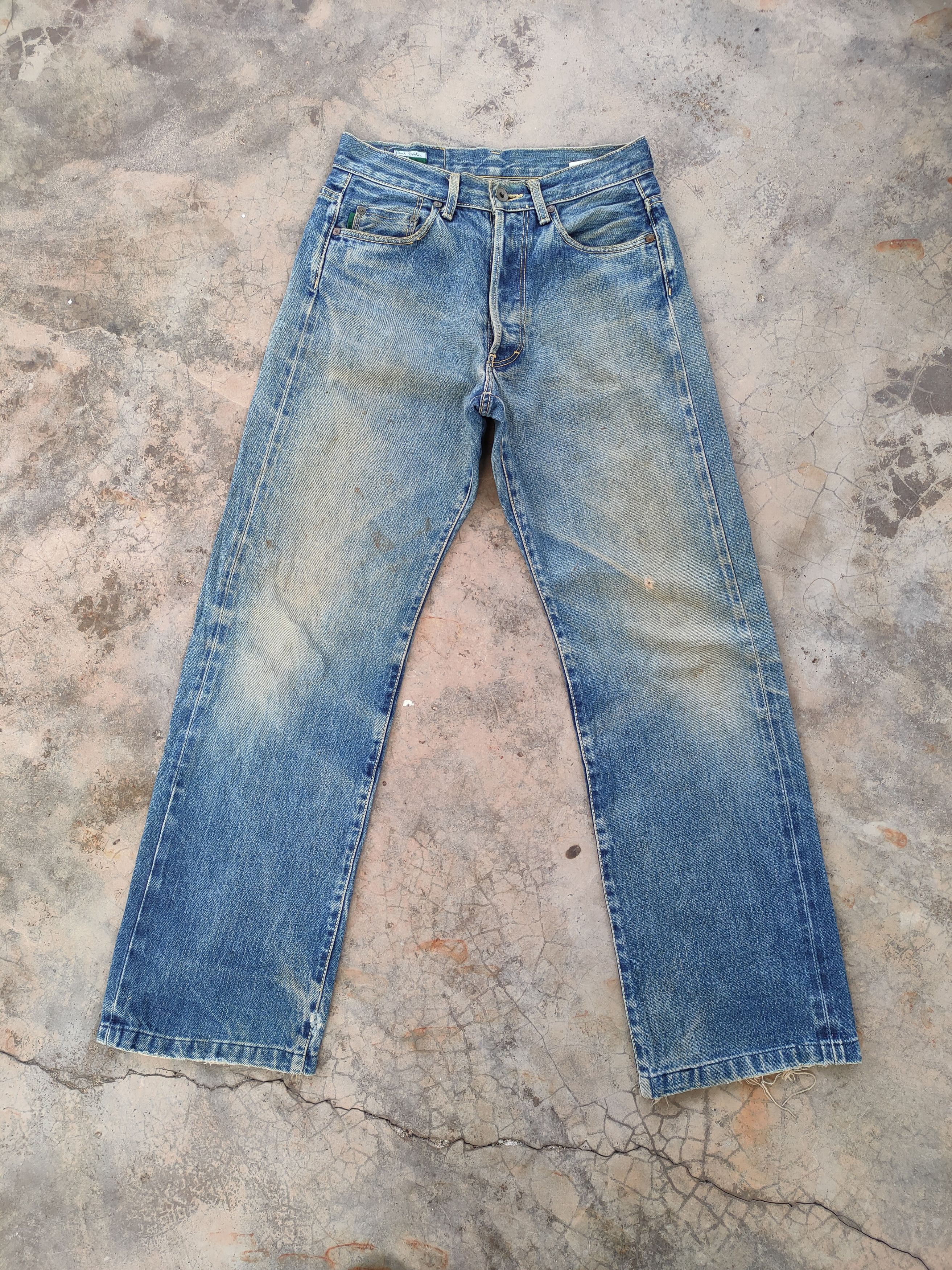 Paul Smith # VINTAGE PAUL SMITH SELVEDGE RUSTY FADED RIPPED JEANS PANTS Size US 30 / EU 46 - 1 Thumbnail