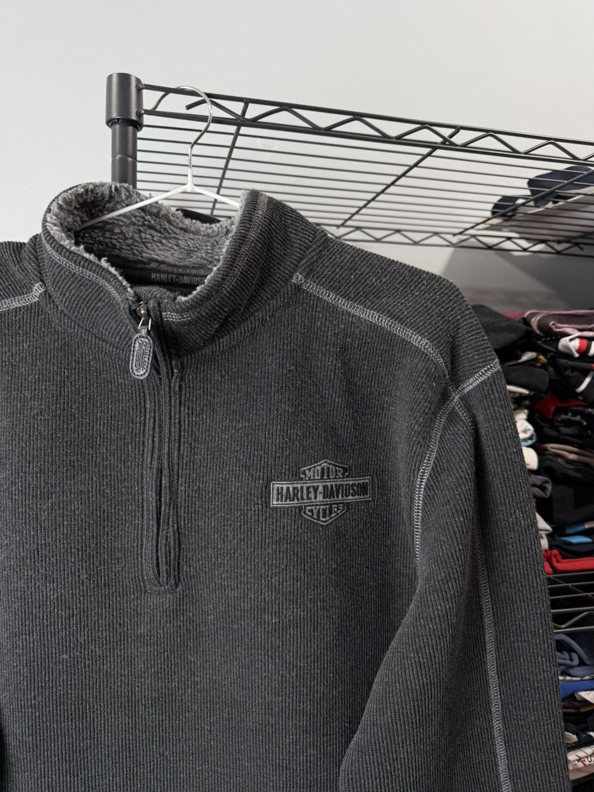 Harley Davidson Vintage Harley Davidson Fleece Sweater Sweatshirt Choppers Size US M / EU 48-50 / 2 - 3 Thumbnail